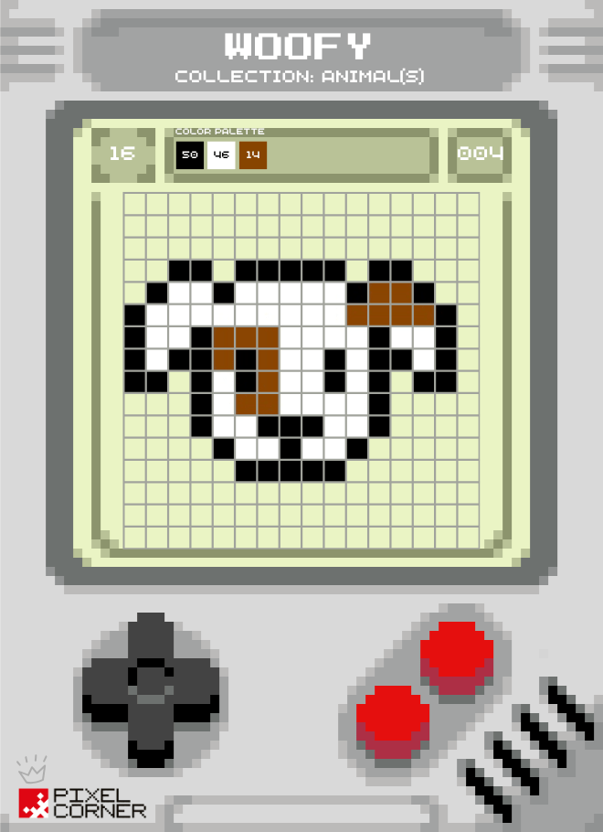 🐶 Nouvelle Pixel Card(s) – "Woofy" : une petite tête de chien pixelisée à croquer ! - Pixel Corner