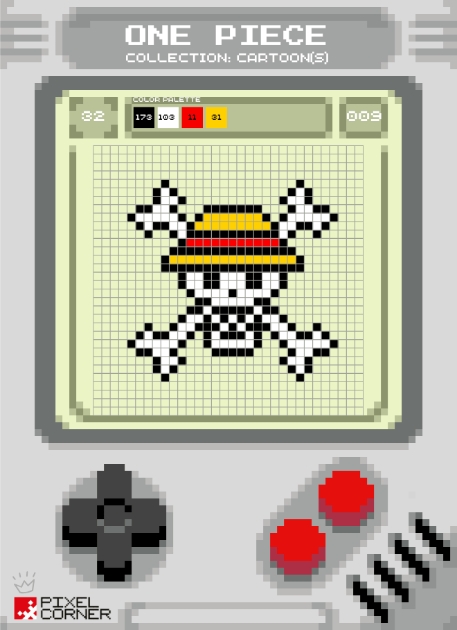 🏴☠️ OYÉ fans de One Piece, de pixel art et de DIY : 3 nouvelles Pixel Card(s) gratuites débarquent chez Pixel Corner! - Pixel Corner