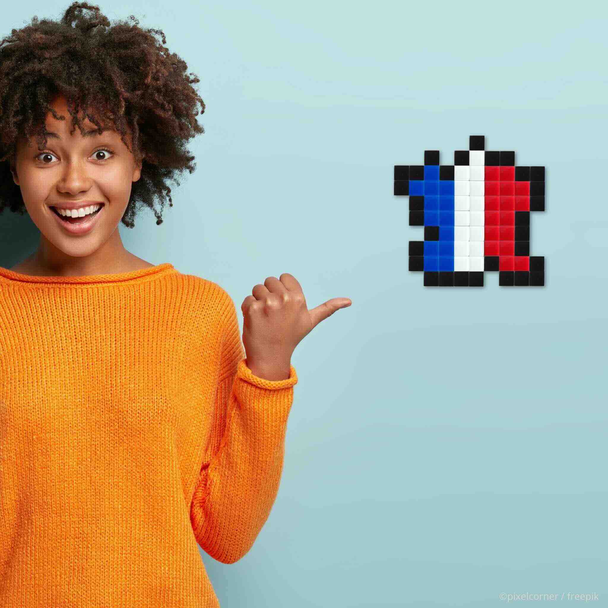 Pixel Art Kit "Douce France" par Pixel Corner - Kits de loisirs créatifs