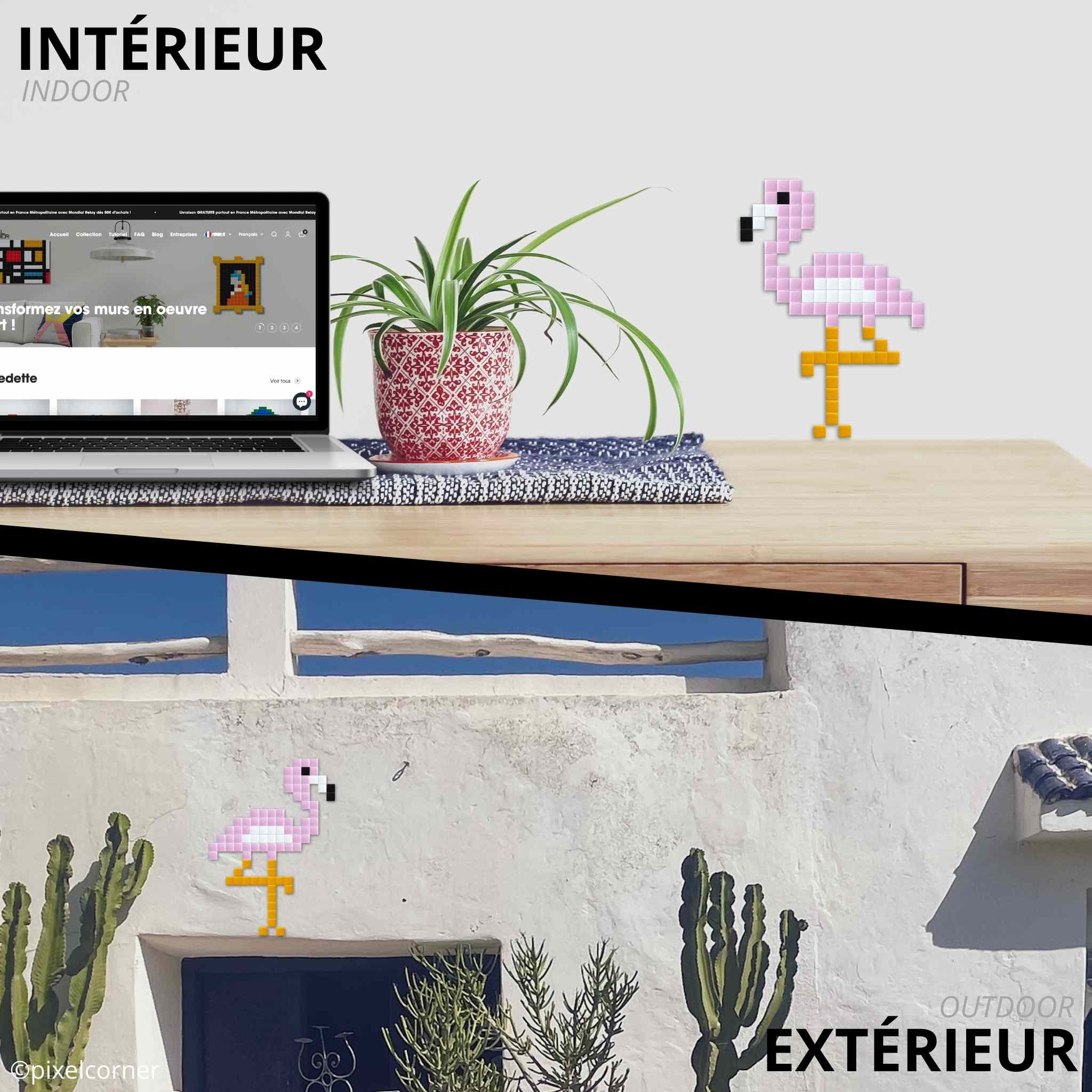 Pixel Art Kit " El Flamingo" par Pixel Corner - Kits de loisirs créatifs