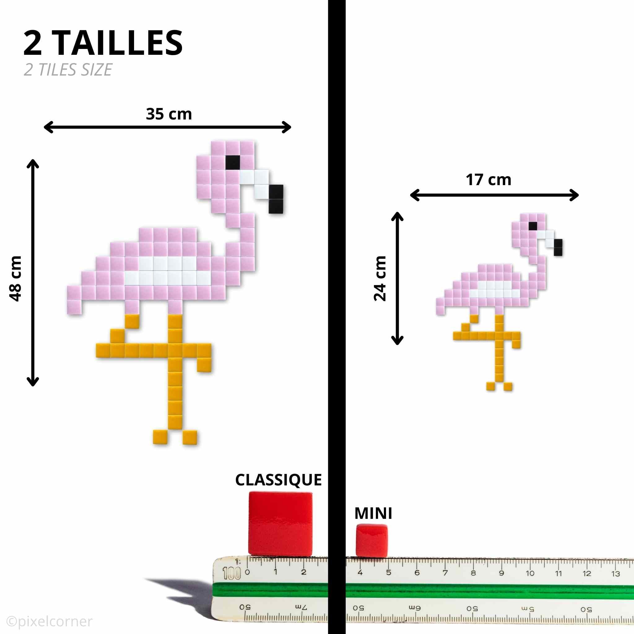 Pixel Art Kit " El Flamingo" par Pixel Corner - Kits de loisirs créatifs