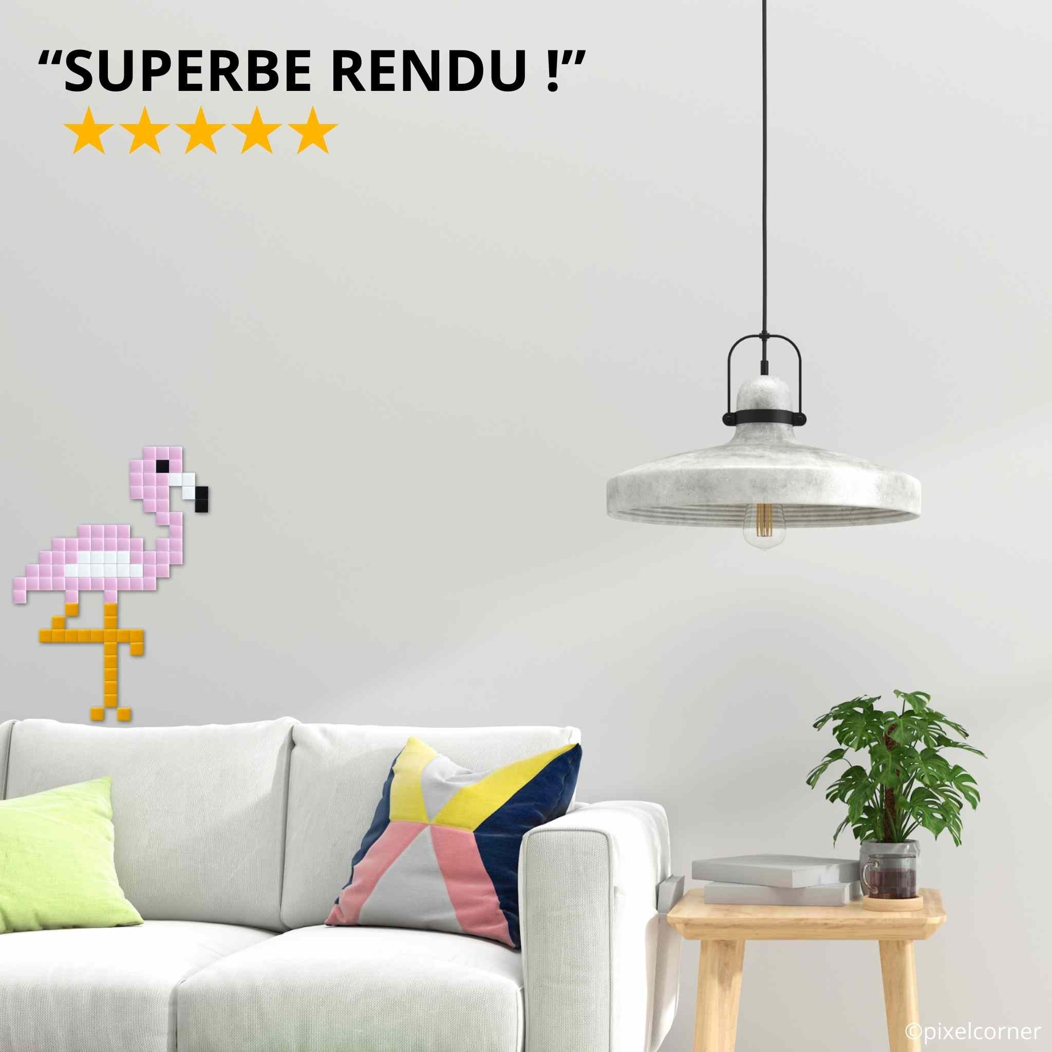 Pixel Art Kit " El Flamingo" par Pixel Corner - Kits de loisirs créatifs