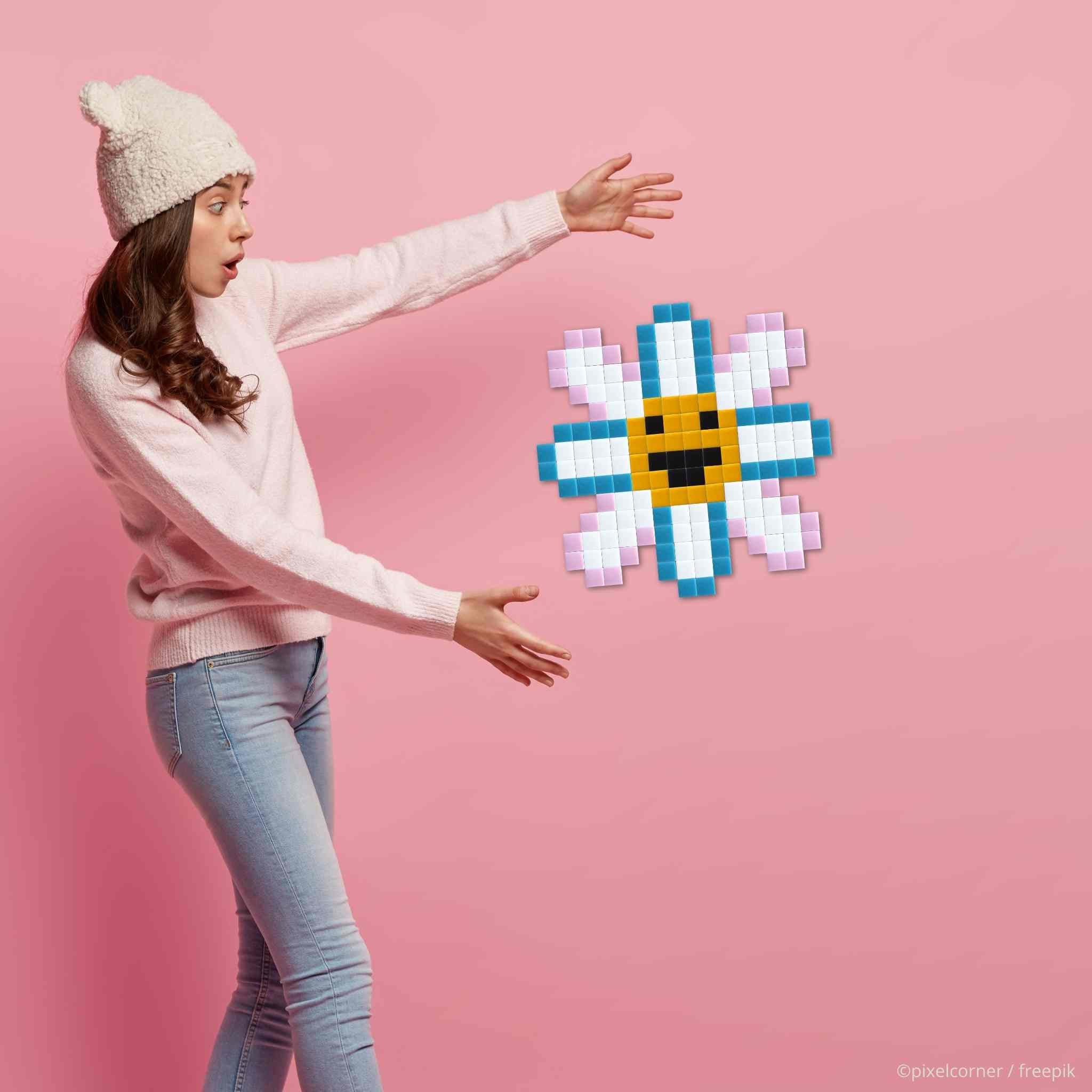 Pixel Art Kit - Flower(s) par Pixel Corner - Kits de loisirs créatifs