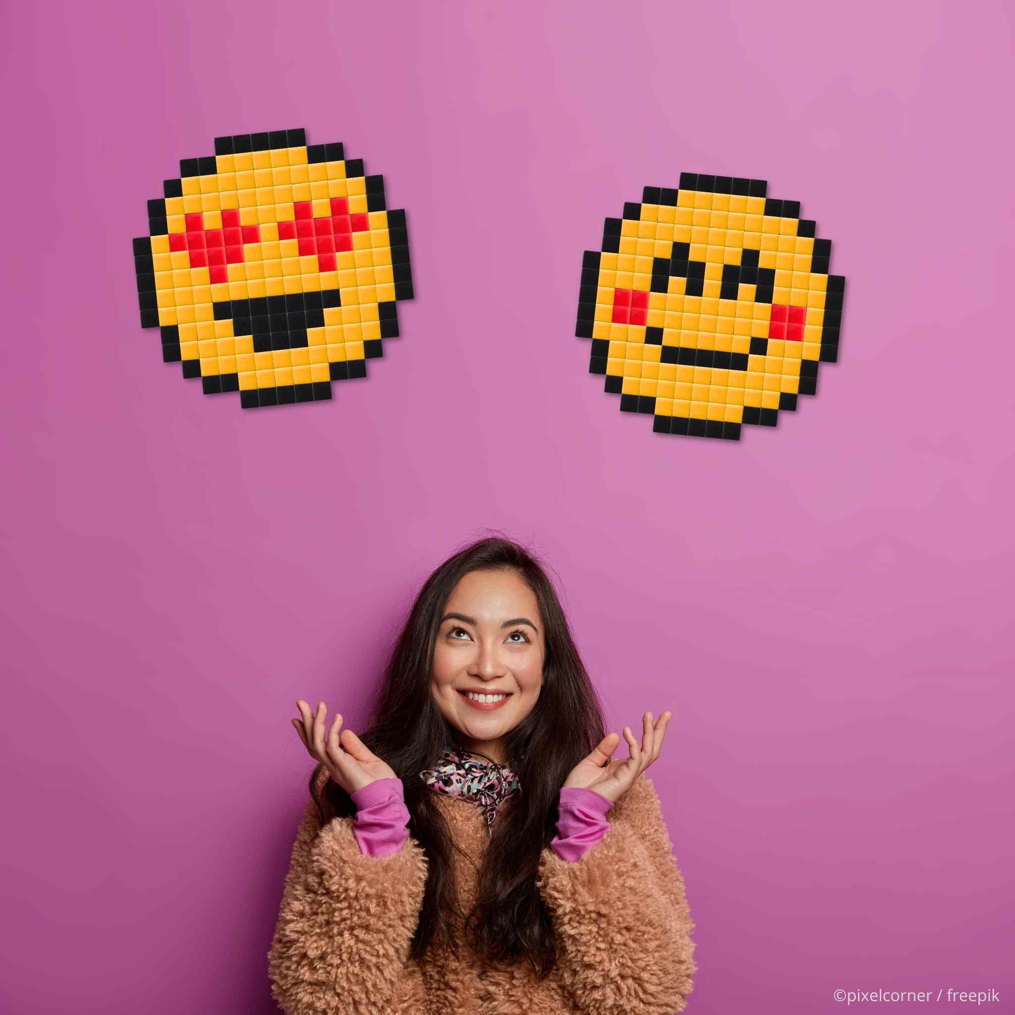Pixel Art Kit "Les Moji(s)" par Pixel Corner - Kits de loisirs créatifs