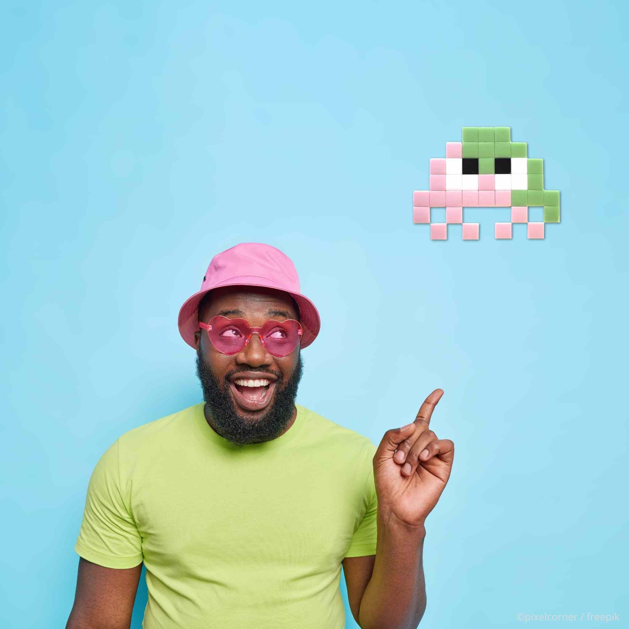 Pixel Art Kit "Little Alien(s) - DuoTone" par Pixel Corner - Kits de loisirs créatifs