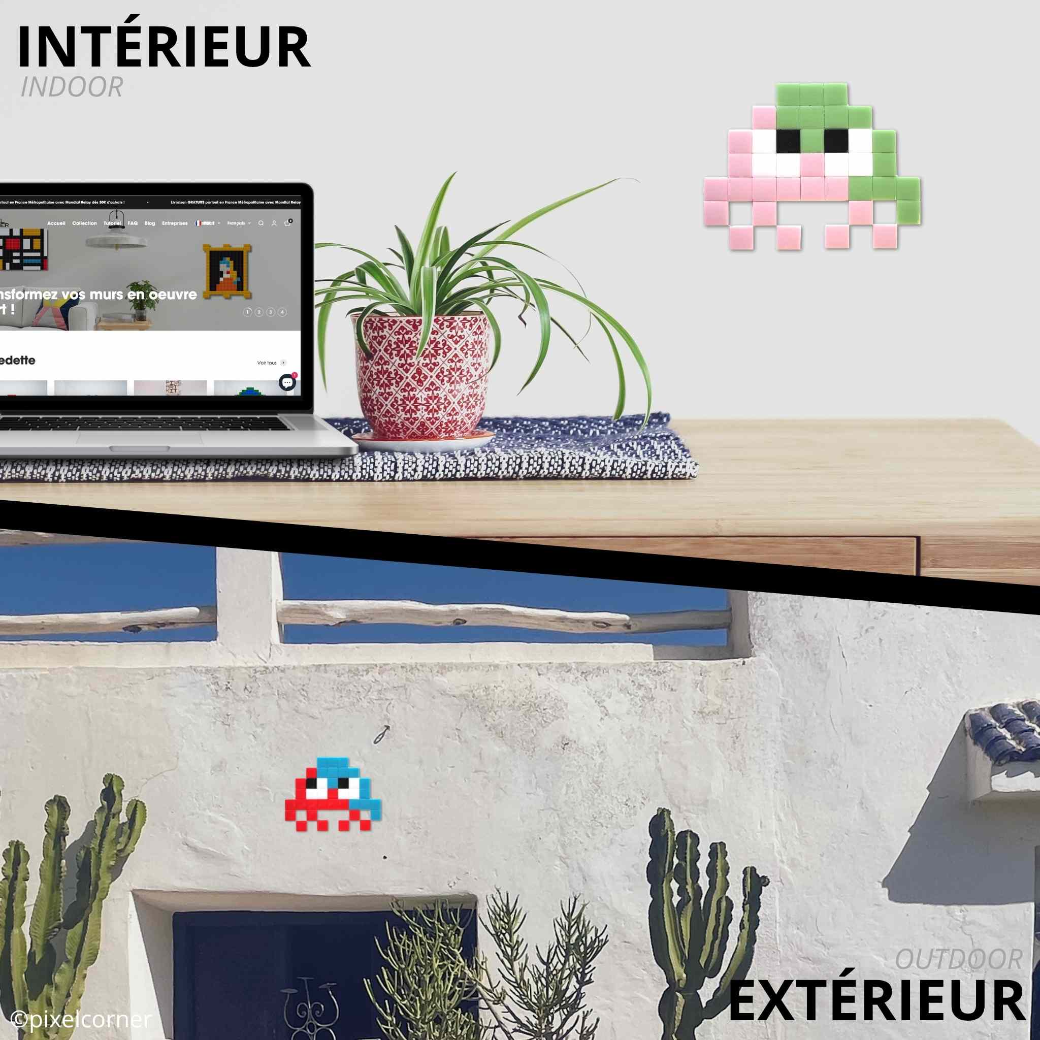 Pixel Art Kit "Little Alien(s) - DuoTone" par Pixel Corner - Kits de loisirs créatifs
