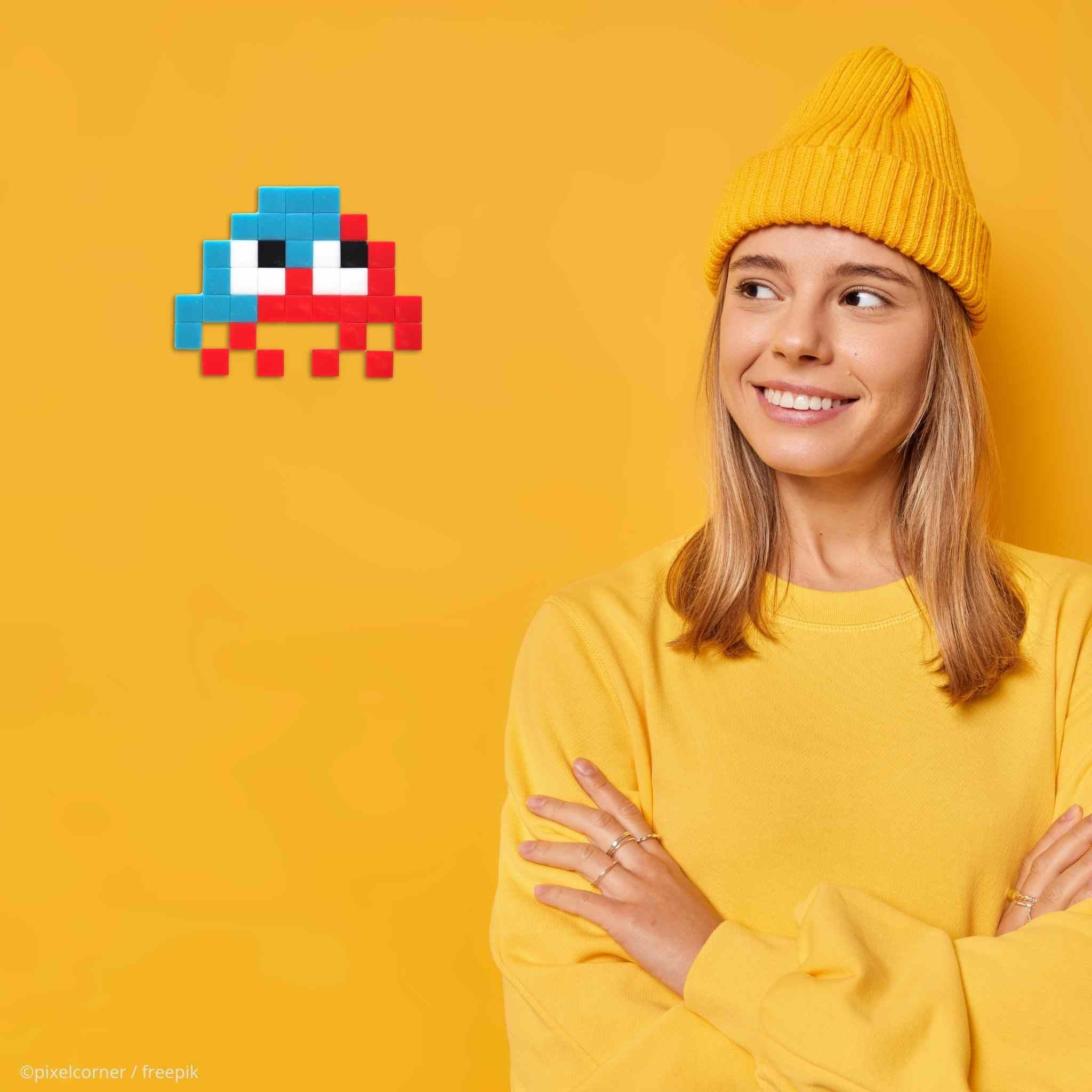 Pixel Art Kit "Little Alien(s) - DuoTone" par Pixel Corner - Kits de loisirs créatifs