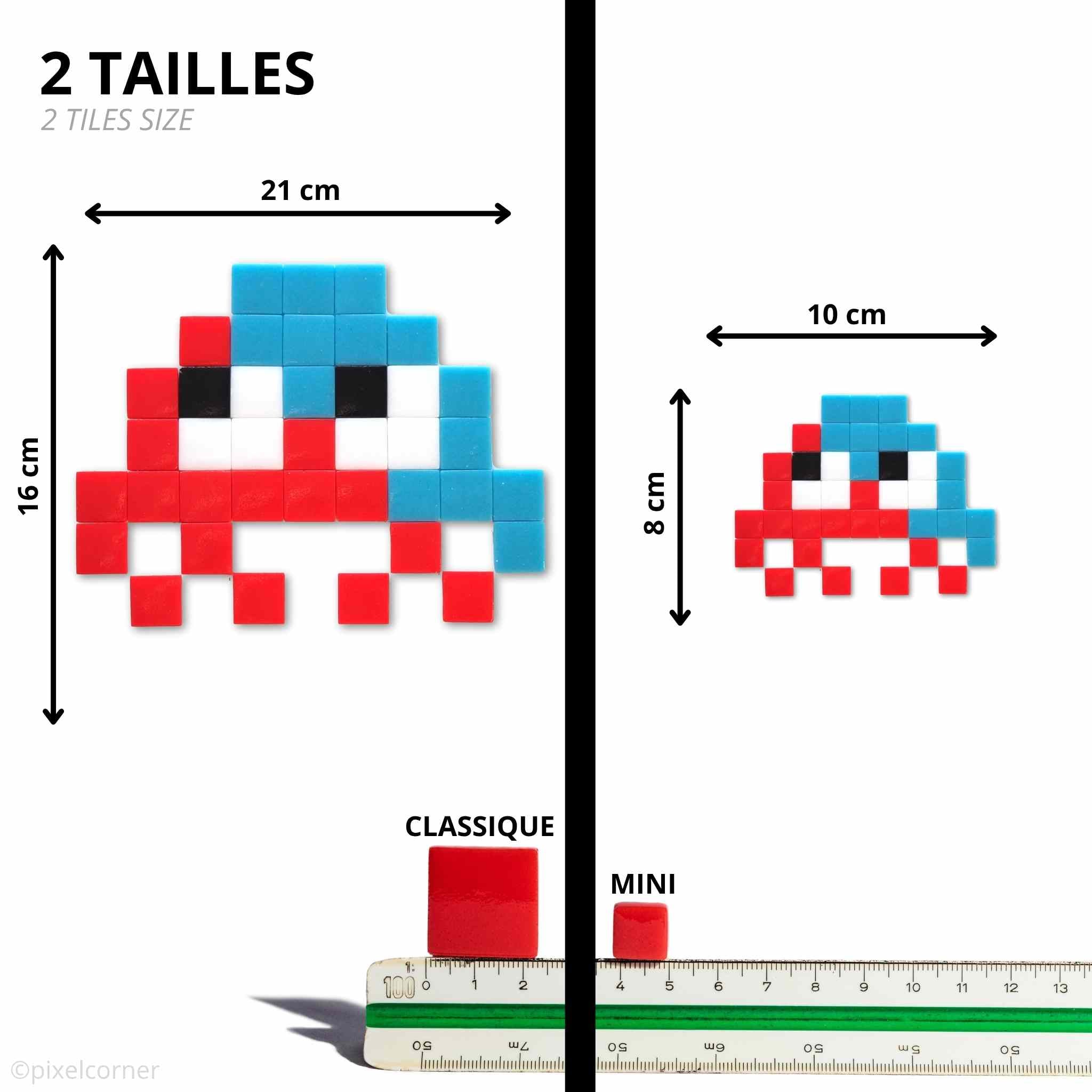 Pixel Art Kit "Little Alien(s) - DuoTone" par Pixel Corner - Kits de loisirs créatifs