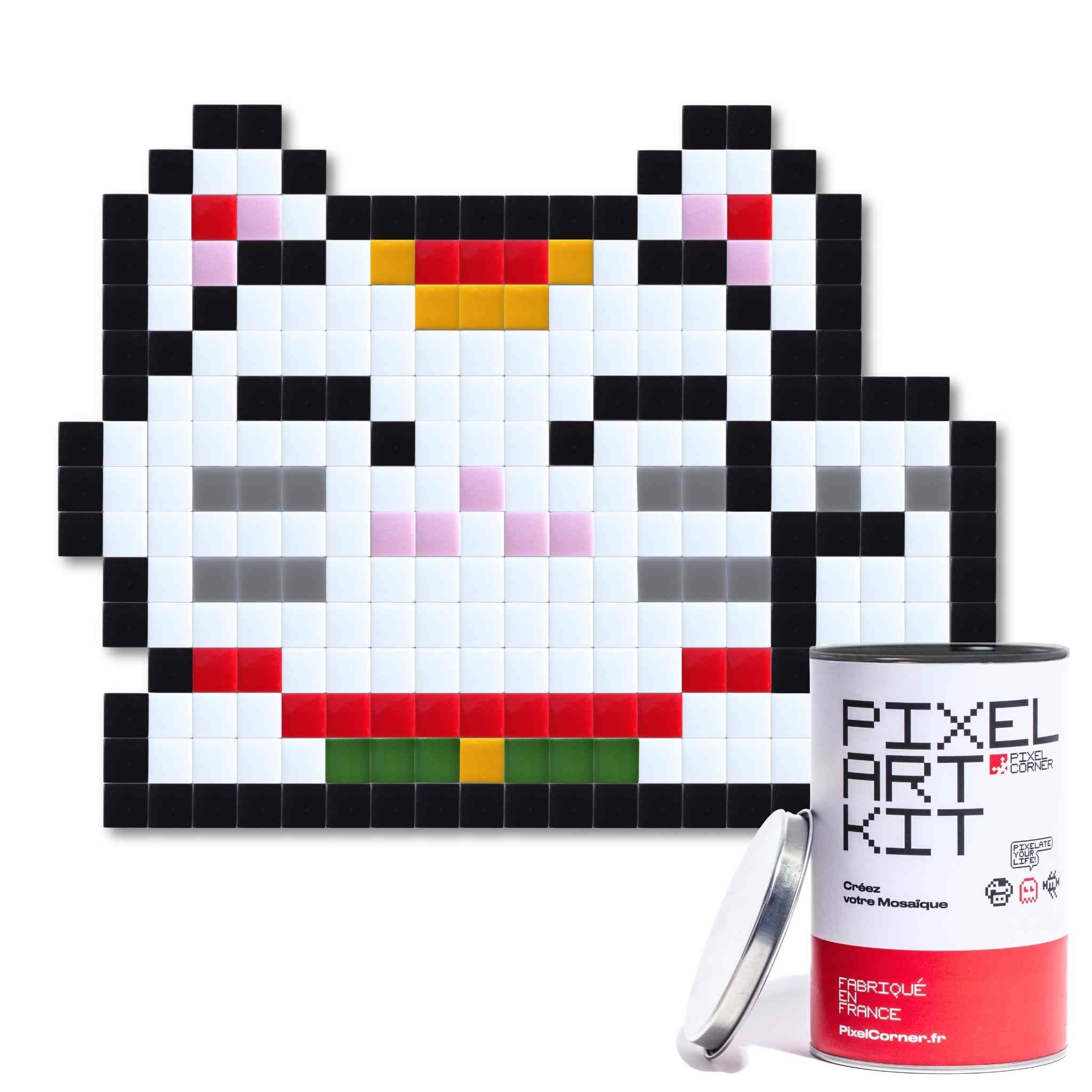 Pixel Art Kit "Lucky Cat" par Pixel Corner - Kits de loisirs créatifs