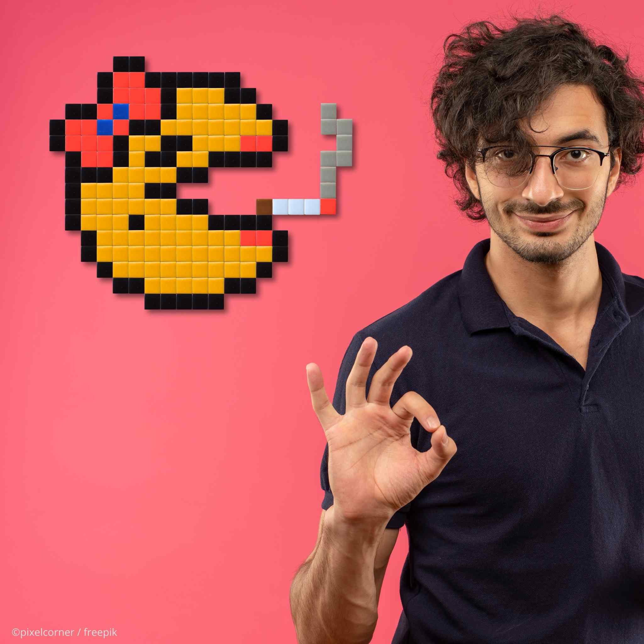 Pixel Art Kit "Pac-Gole" par Pixel Corner - Kits de loisirs créatifs