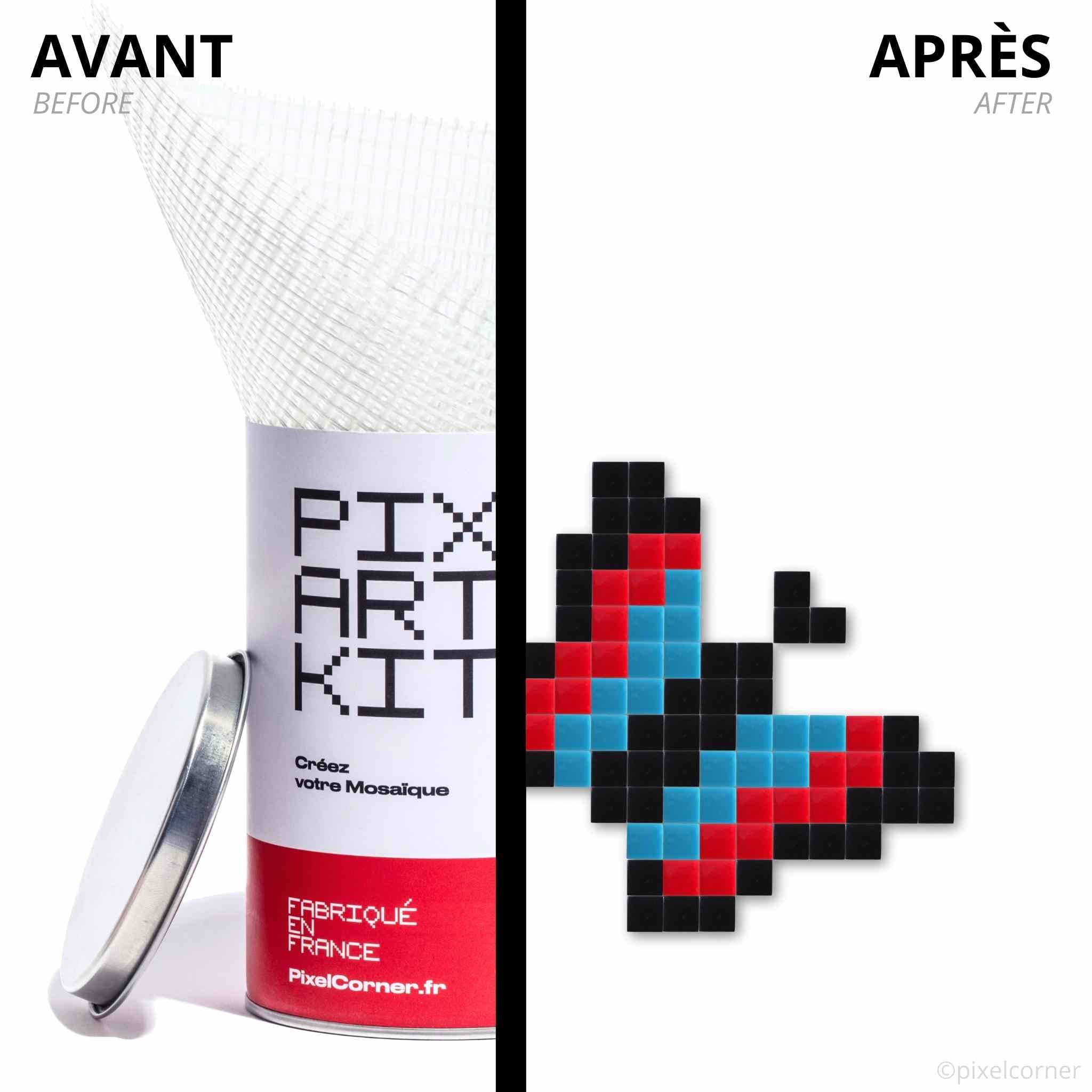 Pixel Art Kit "Papillon(s)" par Pixel Corner - Kits de loisirs créatifs