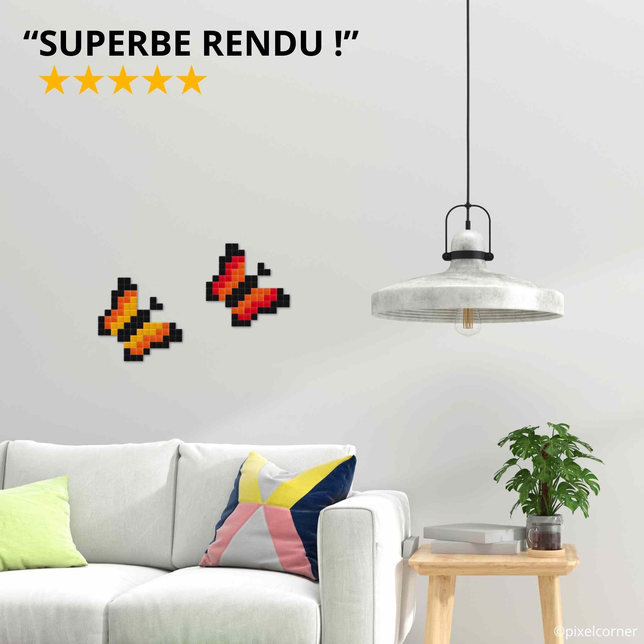 Pixel Art Kit "Papillon(s)" par Pixel Corner - Kits de loisirs créatifs