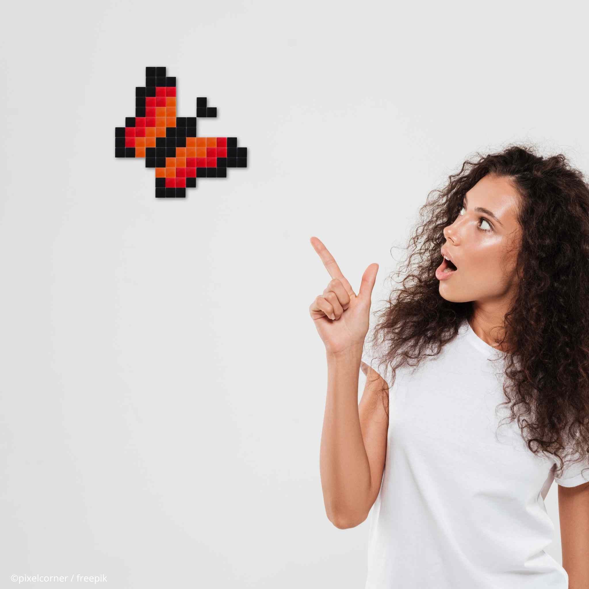 Pixel Art Kit "Papillon(s)" par Pixel Corner - Kits de loisirs créatifs