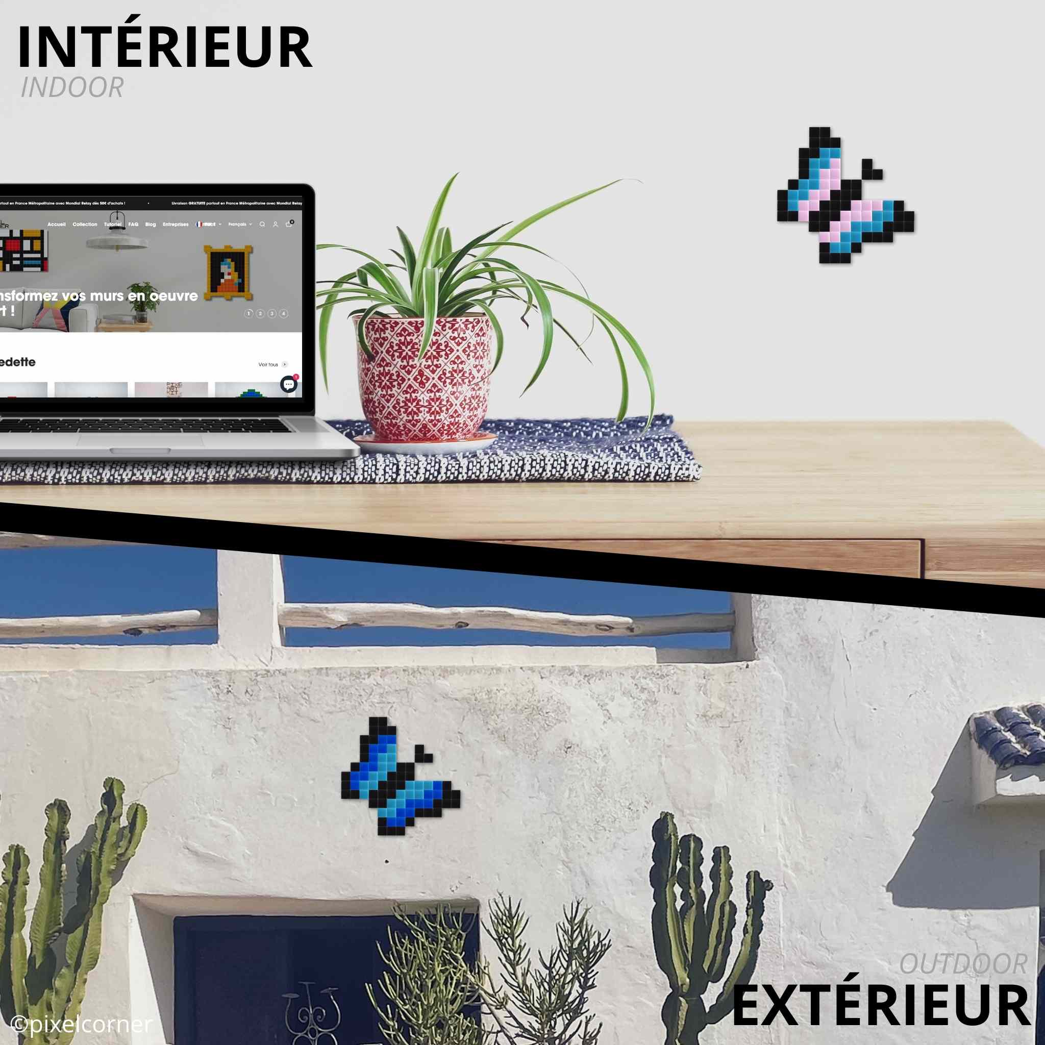 Pixel Art Kit "Papillon(s)" par Pixel Corner - Kits de loisirs créatifs