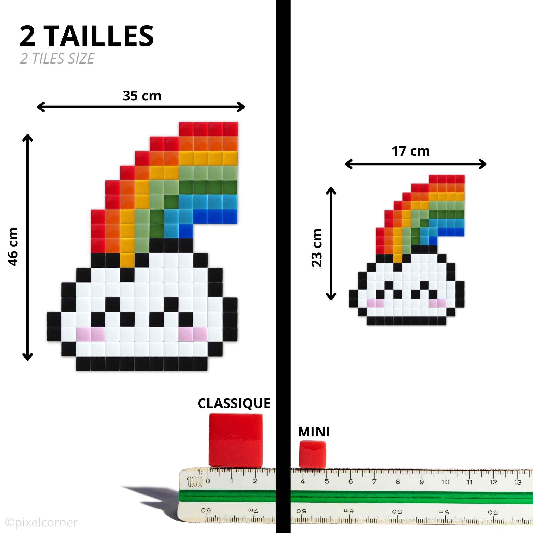 Pixel Art Kit "Rainbow Cloud" par Pixel Corner - Kits de loisirs créatifs