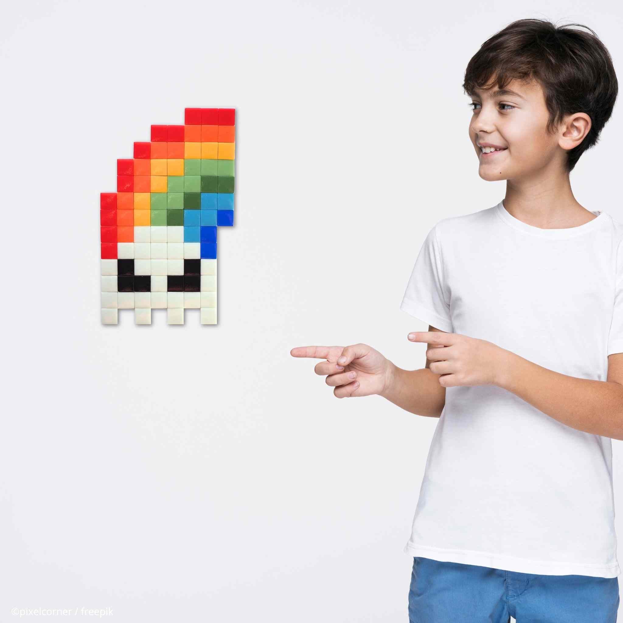 Pixel Art Kit "Rainbow in The Dark" par Pixel Corner - Kits de loisirs créatifs