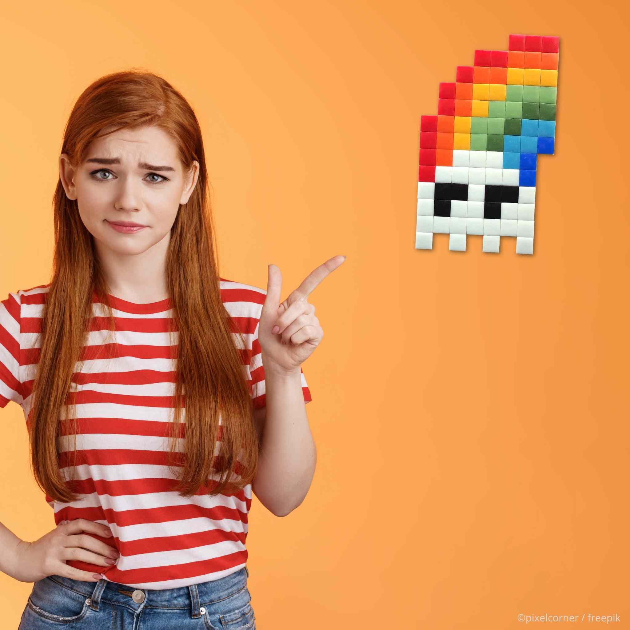 Pixel Art Kit "Rainbow in The Dark" par Pixel Corner - Kits de loisirs créatifs