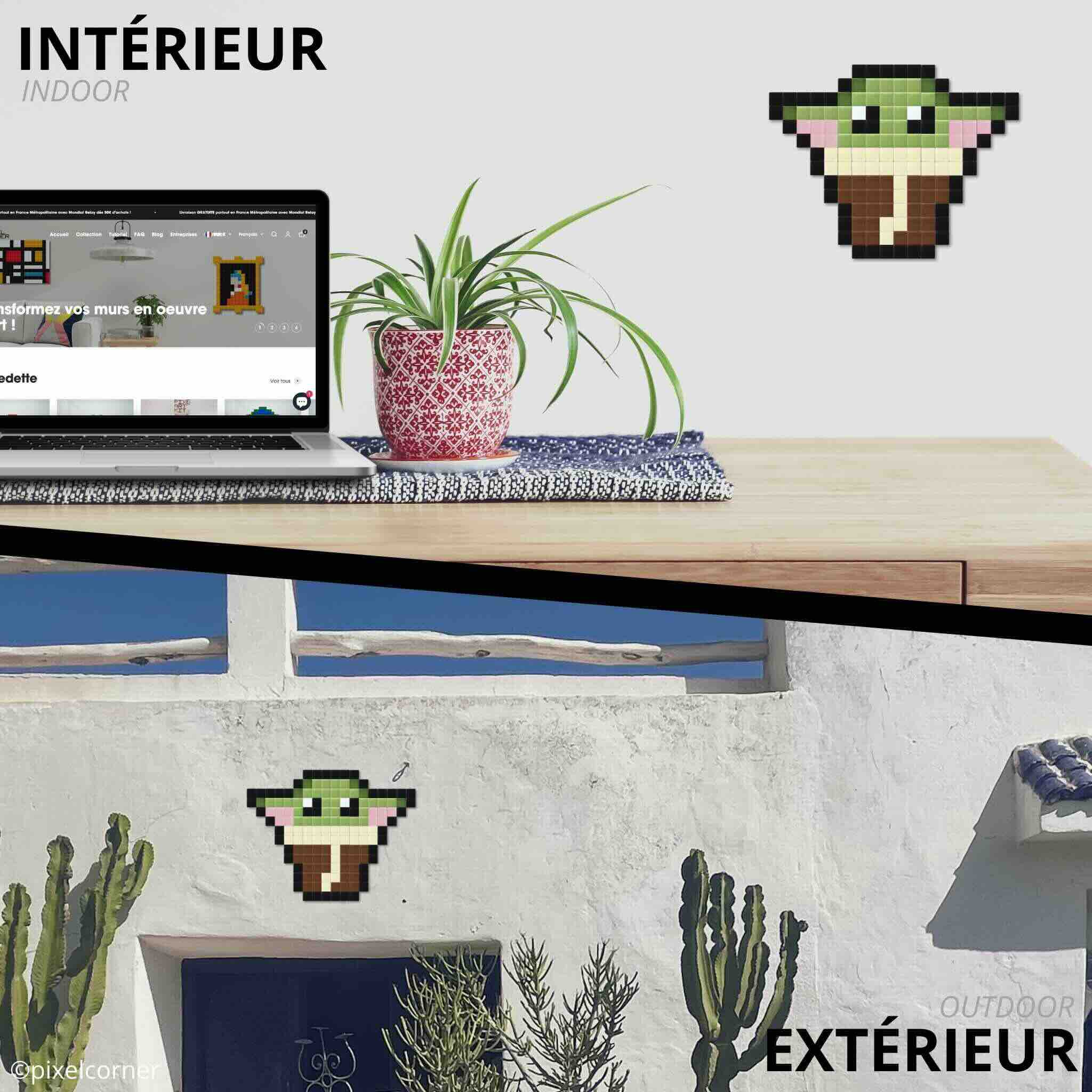 Pixel Art Kit "Baba Yodi" par Pixel Corner - Kits de loisirs créatifs