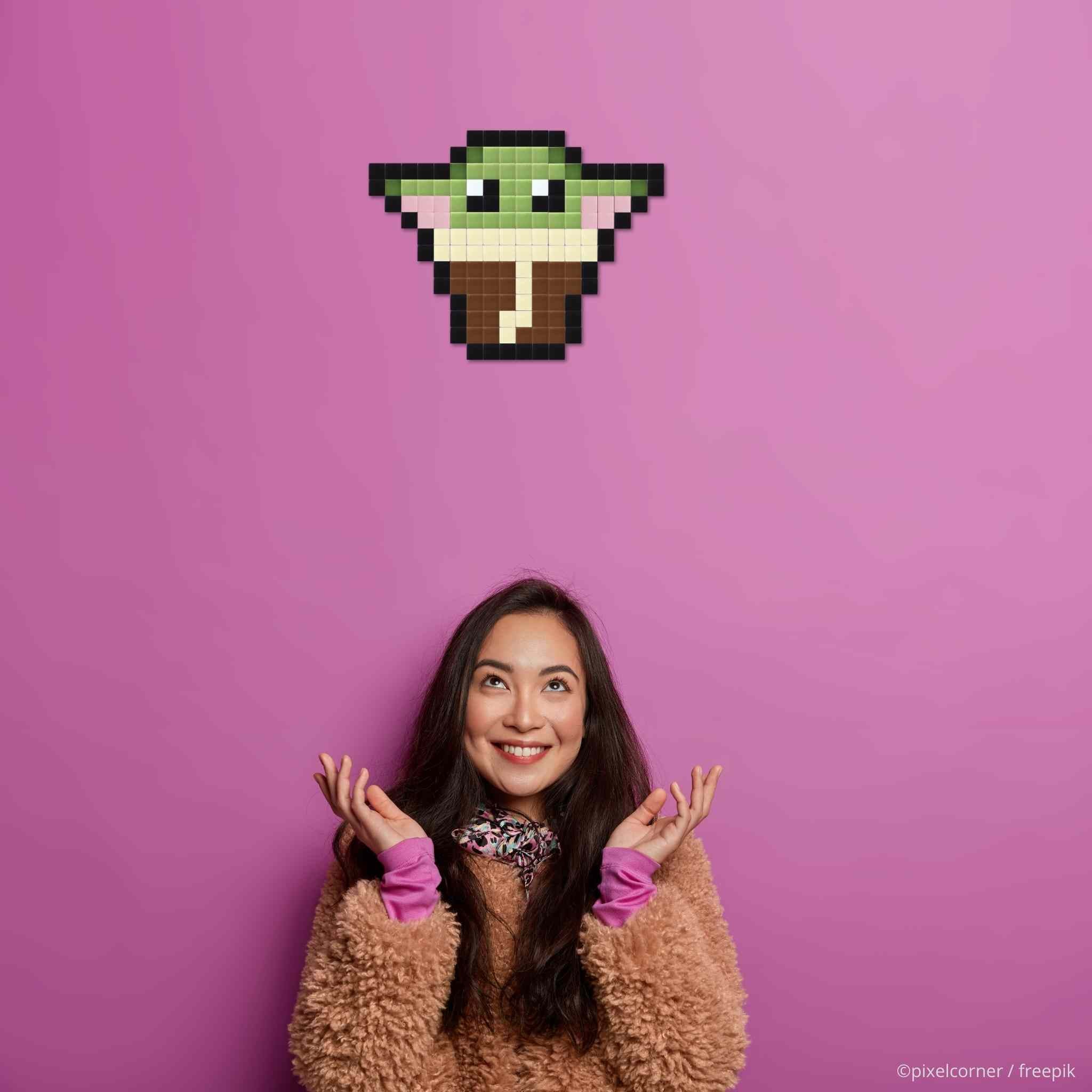 Pixel Art Kit "Baba Yodi" par Pixel Corner - Kits de loisirs créatifs