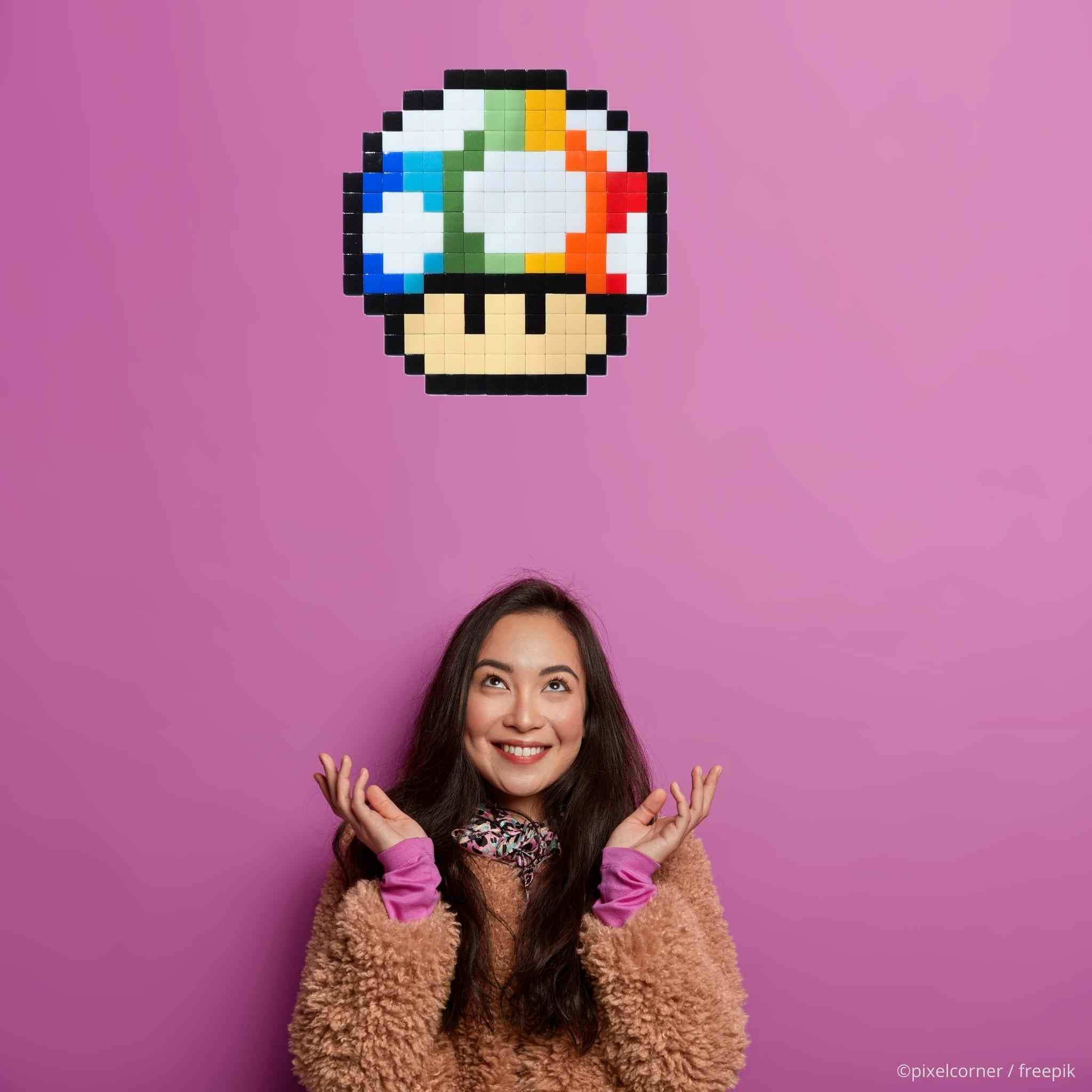 Pixel Art Kit "Big Shroom(s)" par Pixel Corner - Kits de loisirs créatifs