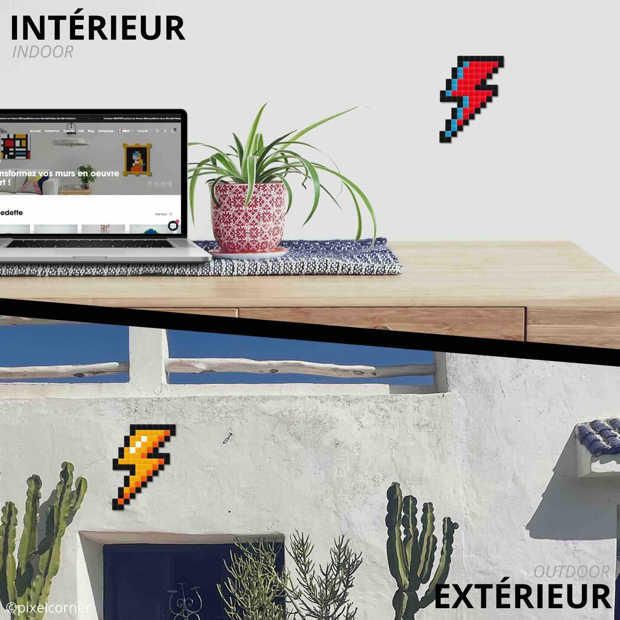 Pixel Art Kit "Bolt & Bowie" par Pixel Corner - Kits de loisirs créatifs