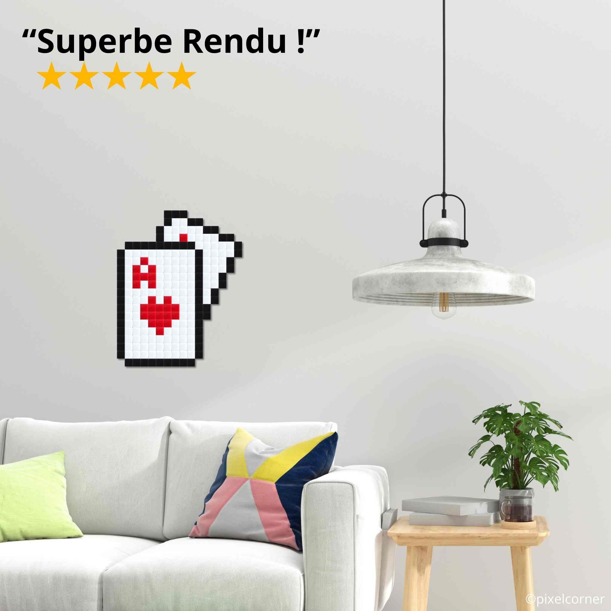 Pixel Art Kit "Carré d'As" par Pixel Corner - Kits de loisirs créatifs