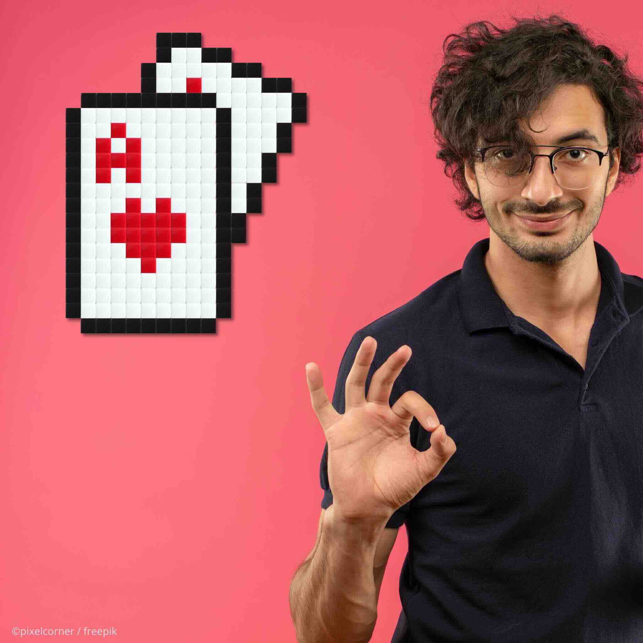 Pixel Art Kit "Carré d'As" par Pixel Corner - Kits de loisirs créatifs