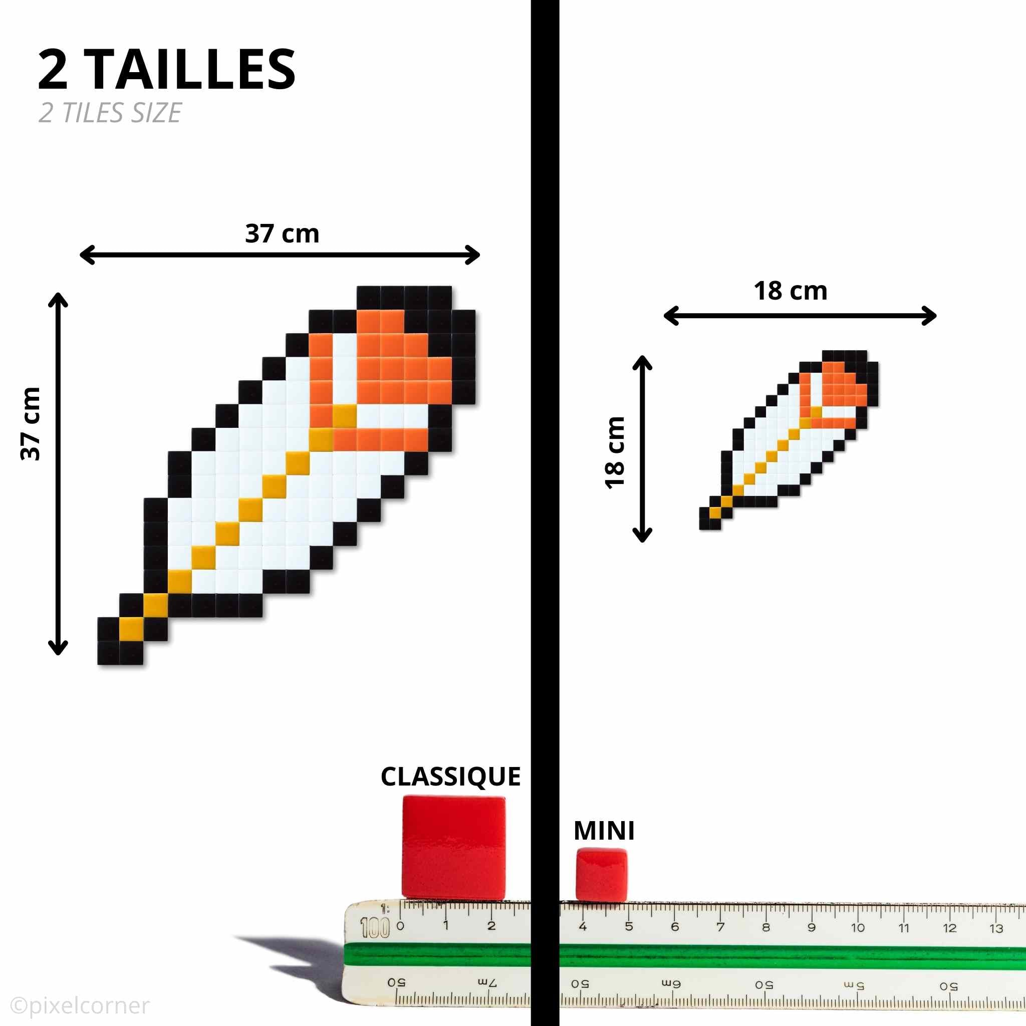 Pixel Art Kit "Feather" par Pixel Corner - Kits de loisirs créatifs