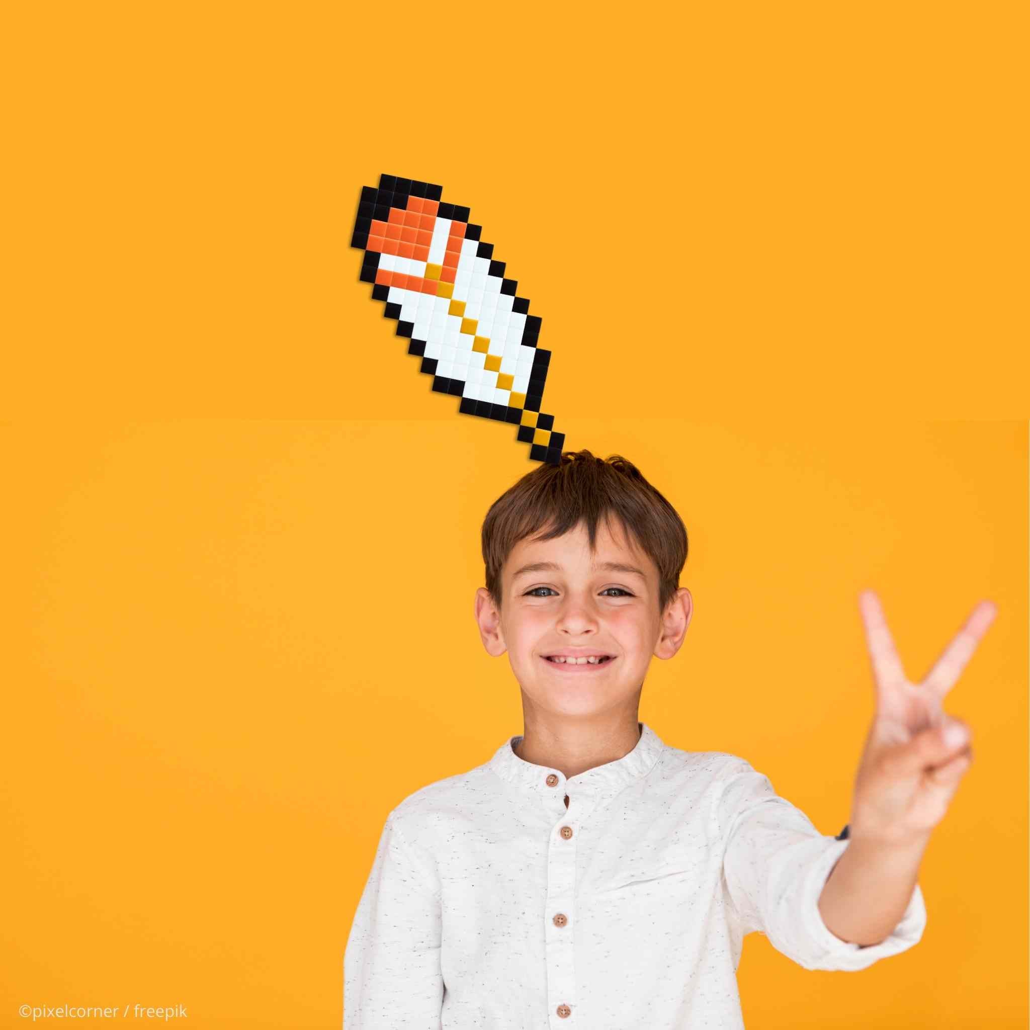 Pixel Art Kit "Feather" par Pixel Corner - Kits de loisirs créatifs