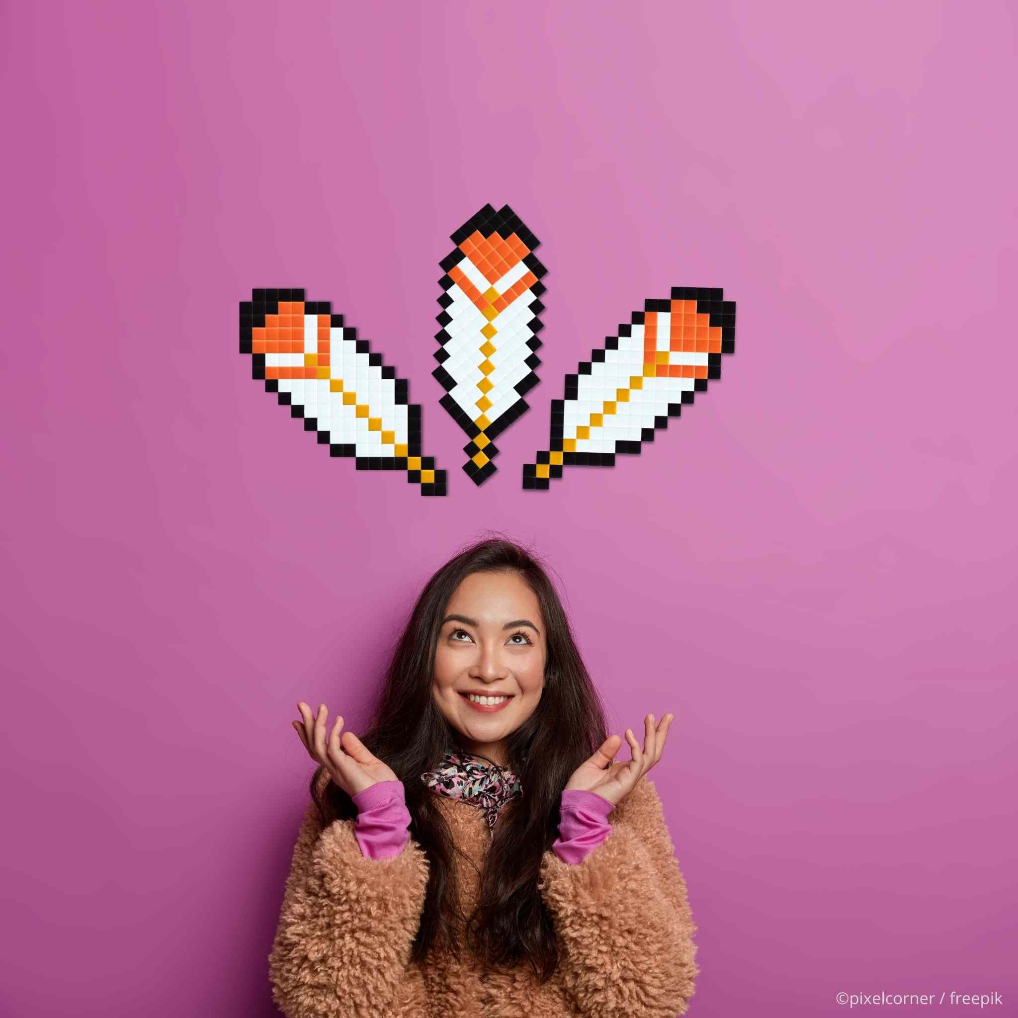 Pixel Art Kit "Feather" par Pixel Corner - Kits de loisirs créatifs