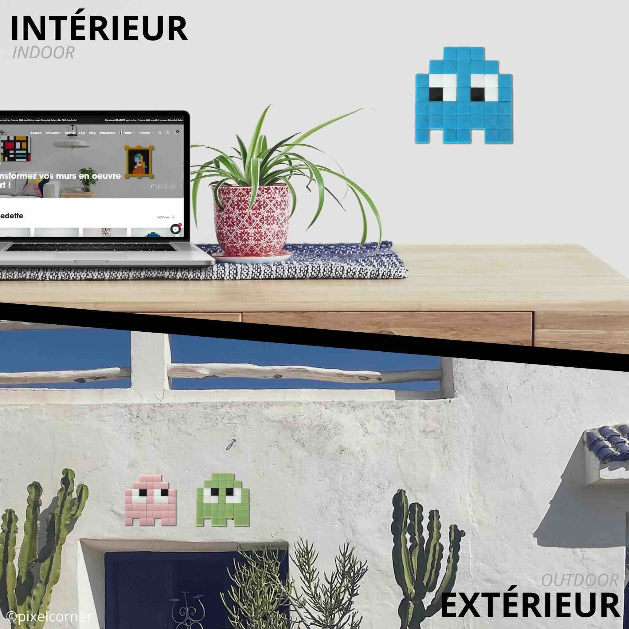 Pixel Art Kit "Les Gloomie(s)" par Pixel Corner - Kits de loisirs créatifs mosaïque en verre décorative intérieur et extérieur