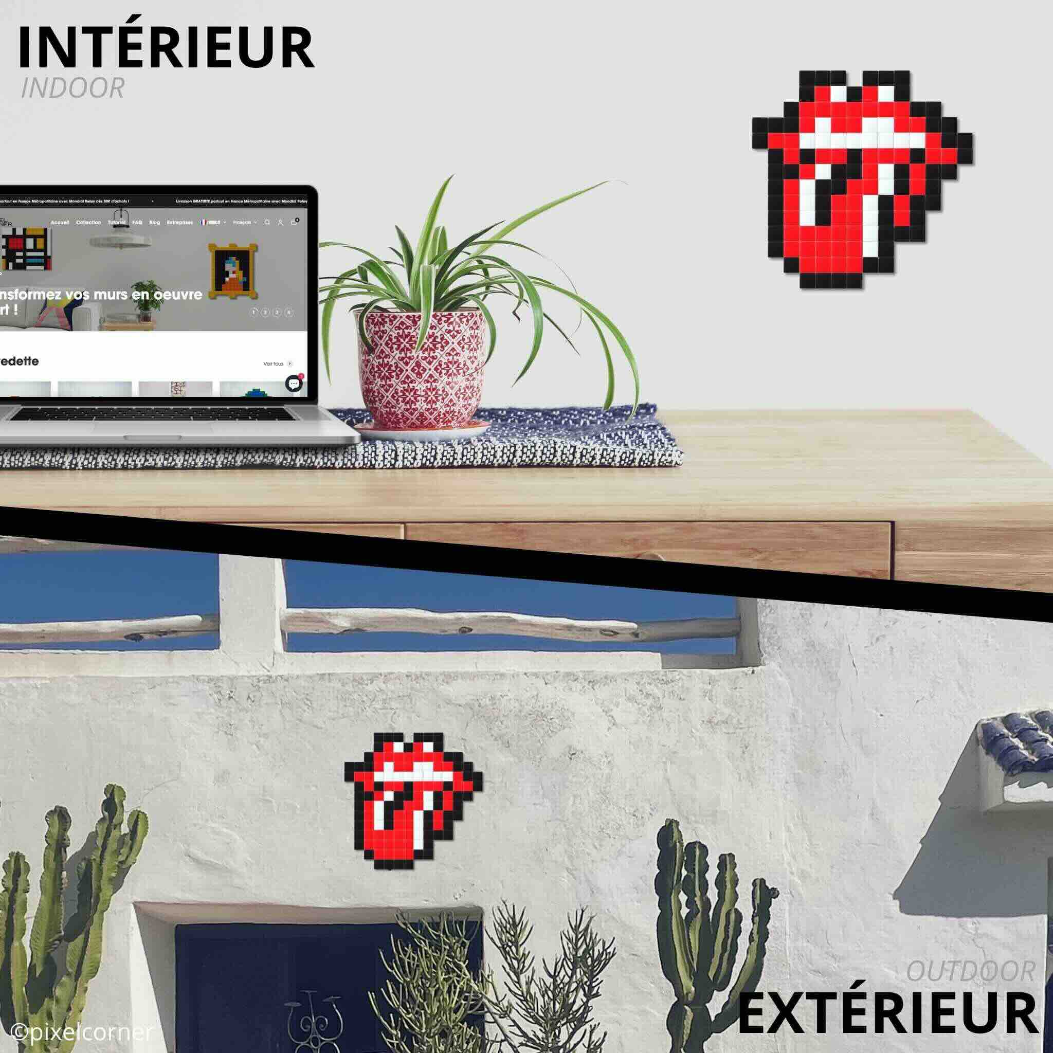 Pixel Art Kit "Licking Stone" par Pixel Corner - Kits de loisirs créatifs
