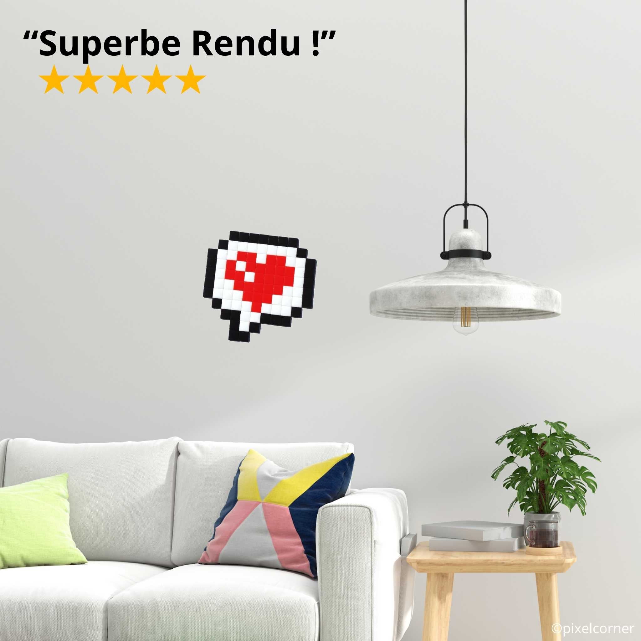 Pixel Art Kit "Love Message +" par Pixel Corner - Kits de loisirs créatifs
