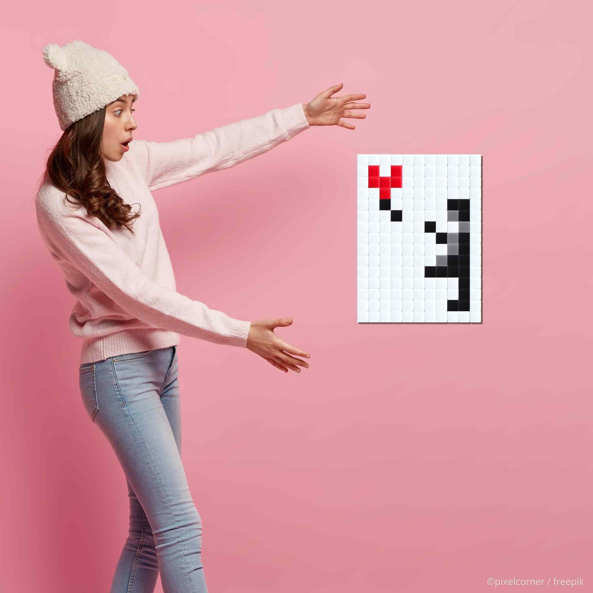 Pixel Art Kit "Mini Girl w/o Balloon" par Pixel Corner - Kits de loisirs créatifs