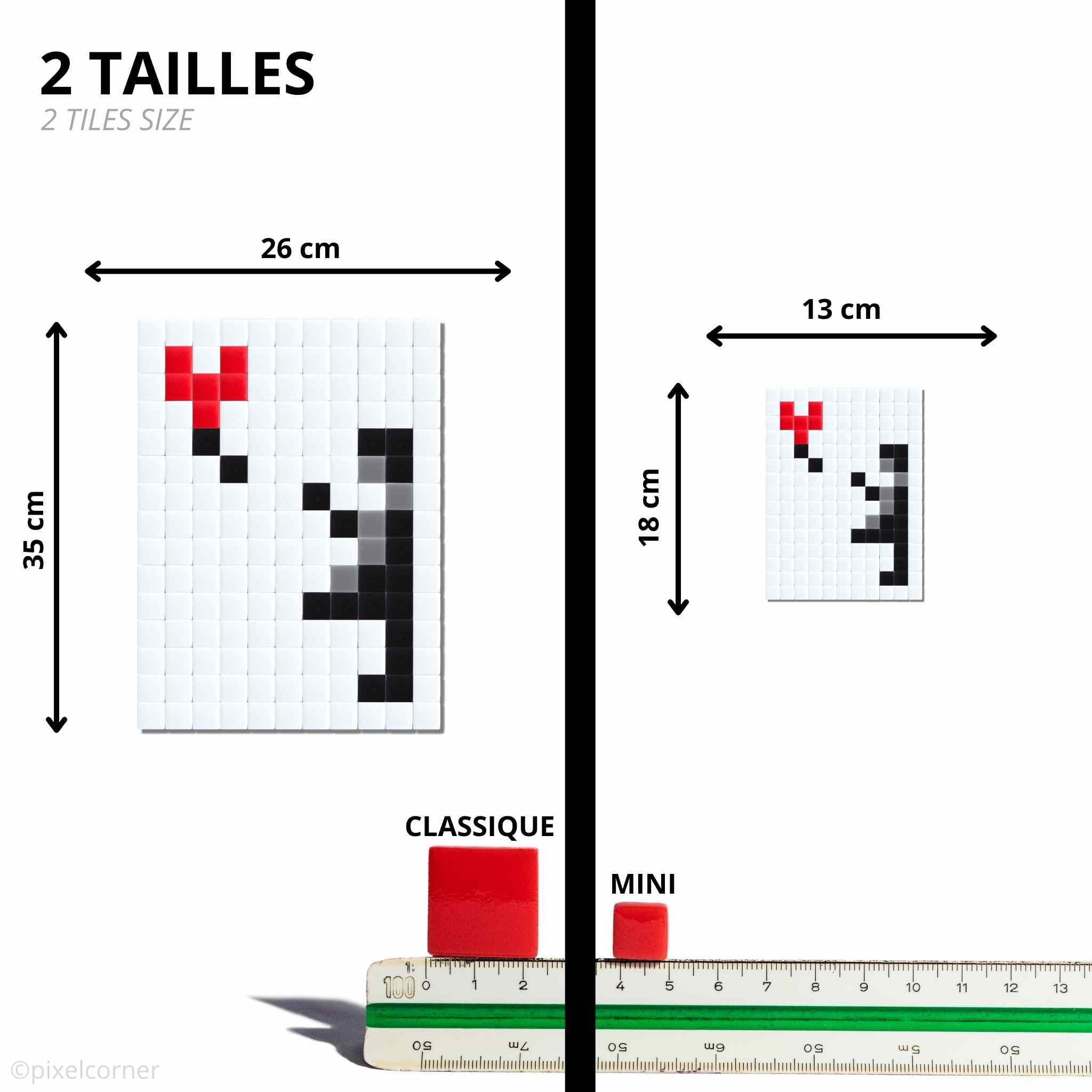 Pixel Art Kit "Mini Girl w/o Balloon" par Pixel Corner - Kits de loisirs créatifs