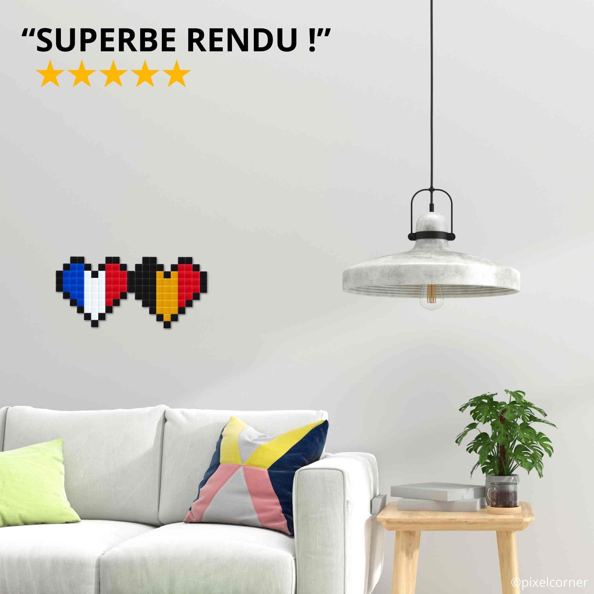Pixel Art Kit "Nation Luv" par Pixel Corner - Kits de loisirs créatifs