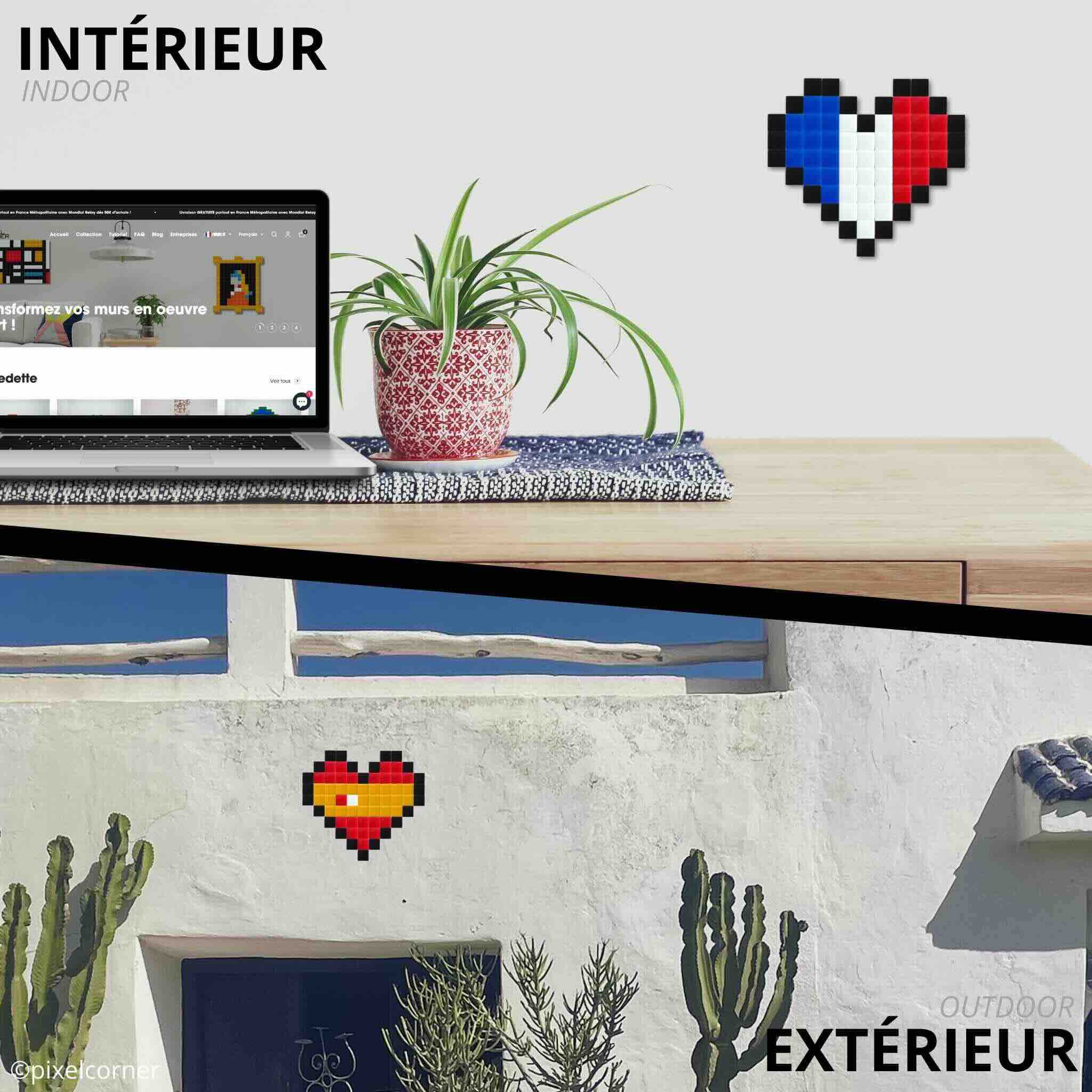Pixel Art Kit "Nation Luv" par Pixel Corner - Kits de loisirs créatifs
