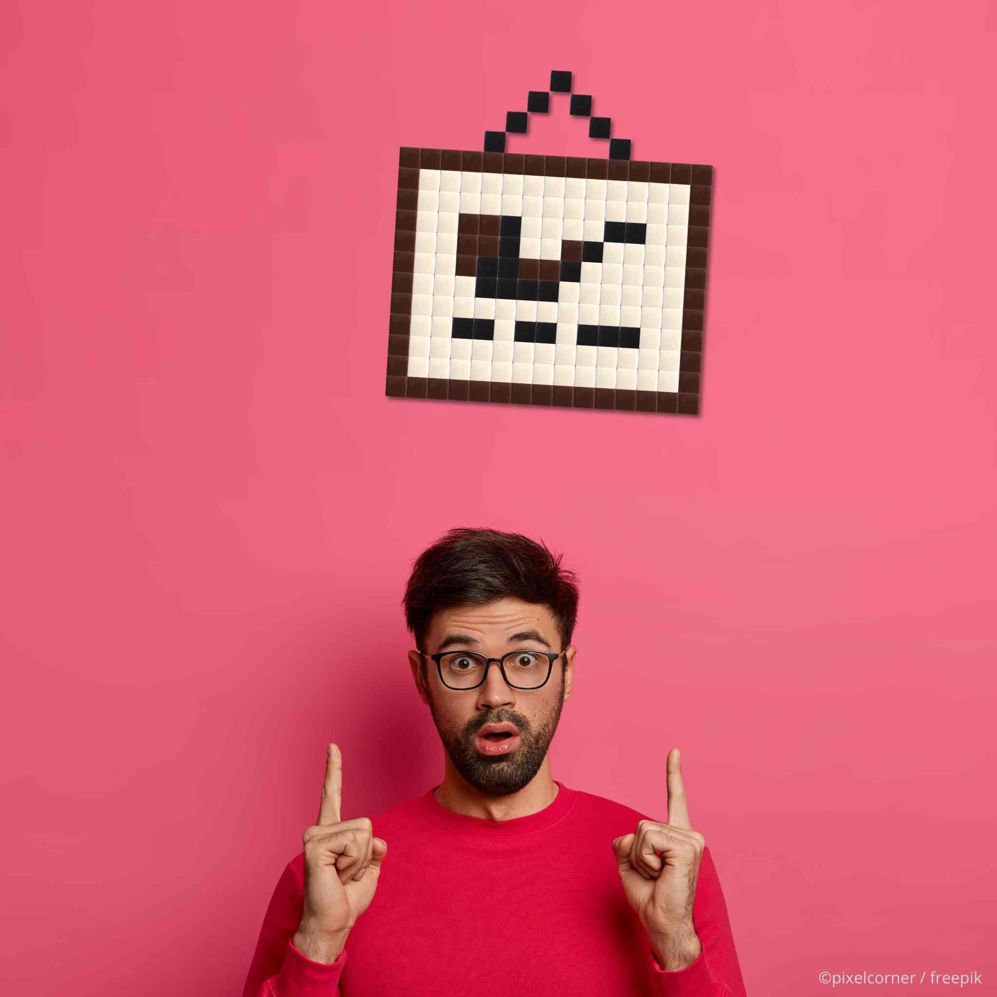 Pixel Art Kit "Not a Pipe" par Pixel Corner - Kits de loisirs créatifs