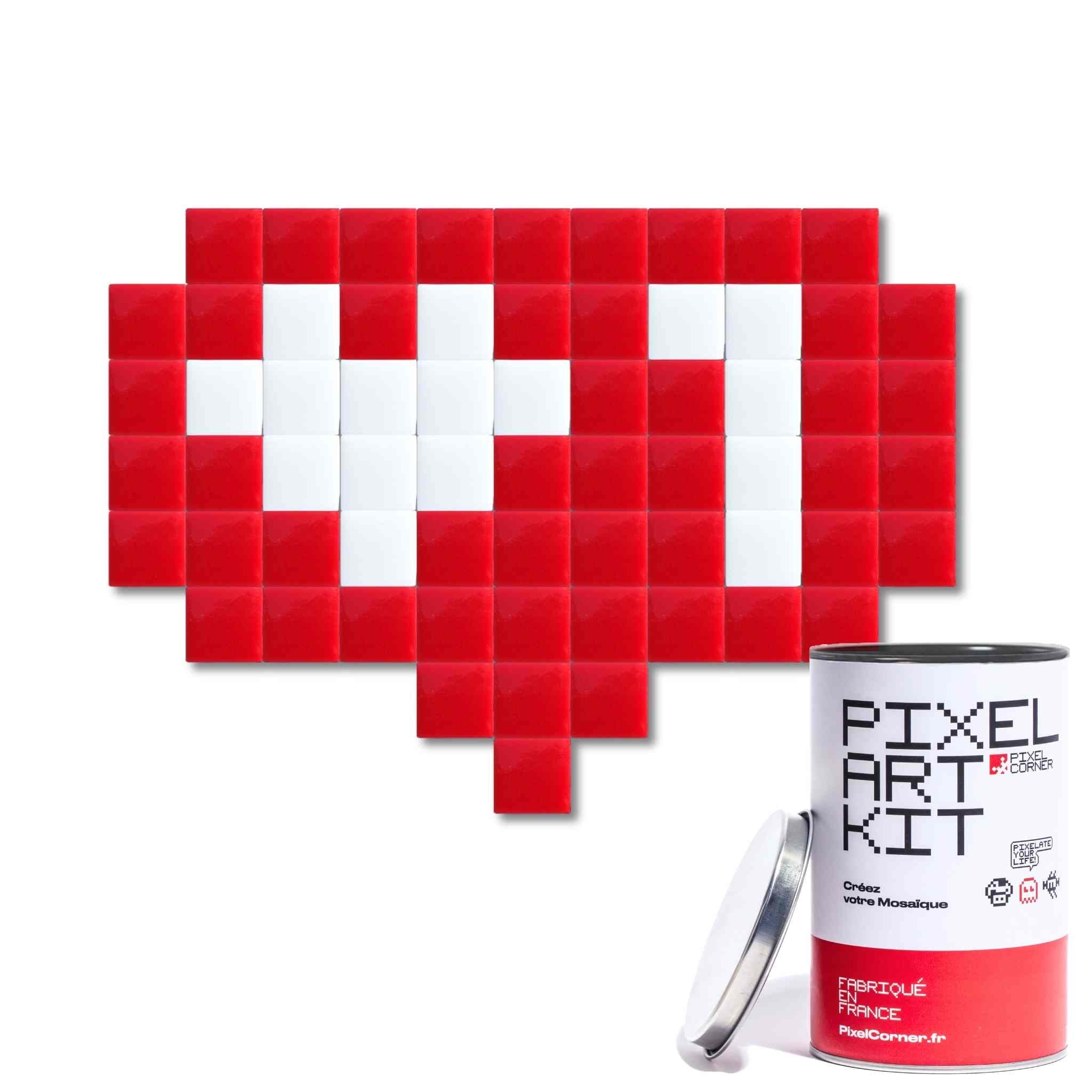 Pixel Art Kit "One Love" par Pixel Corner - Kits de loisirs créatifs