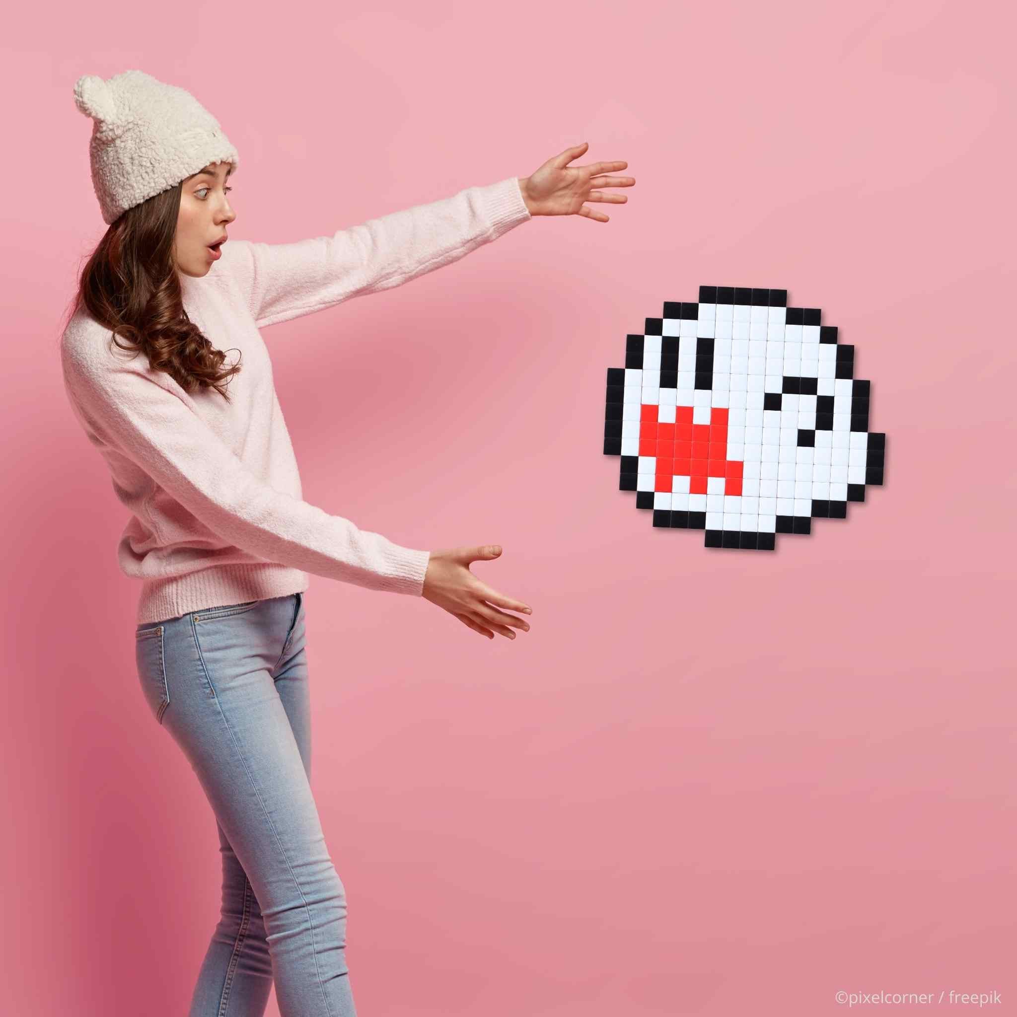 Pixel Art Kit "Pix-A-Boo" par Pixel Corner - Kits de loisirs créatifs