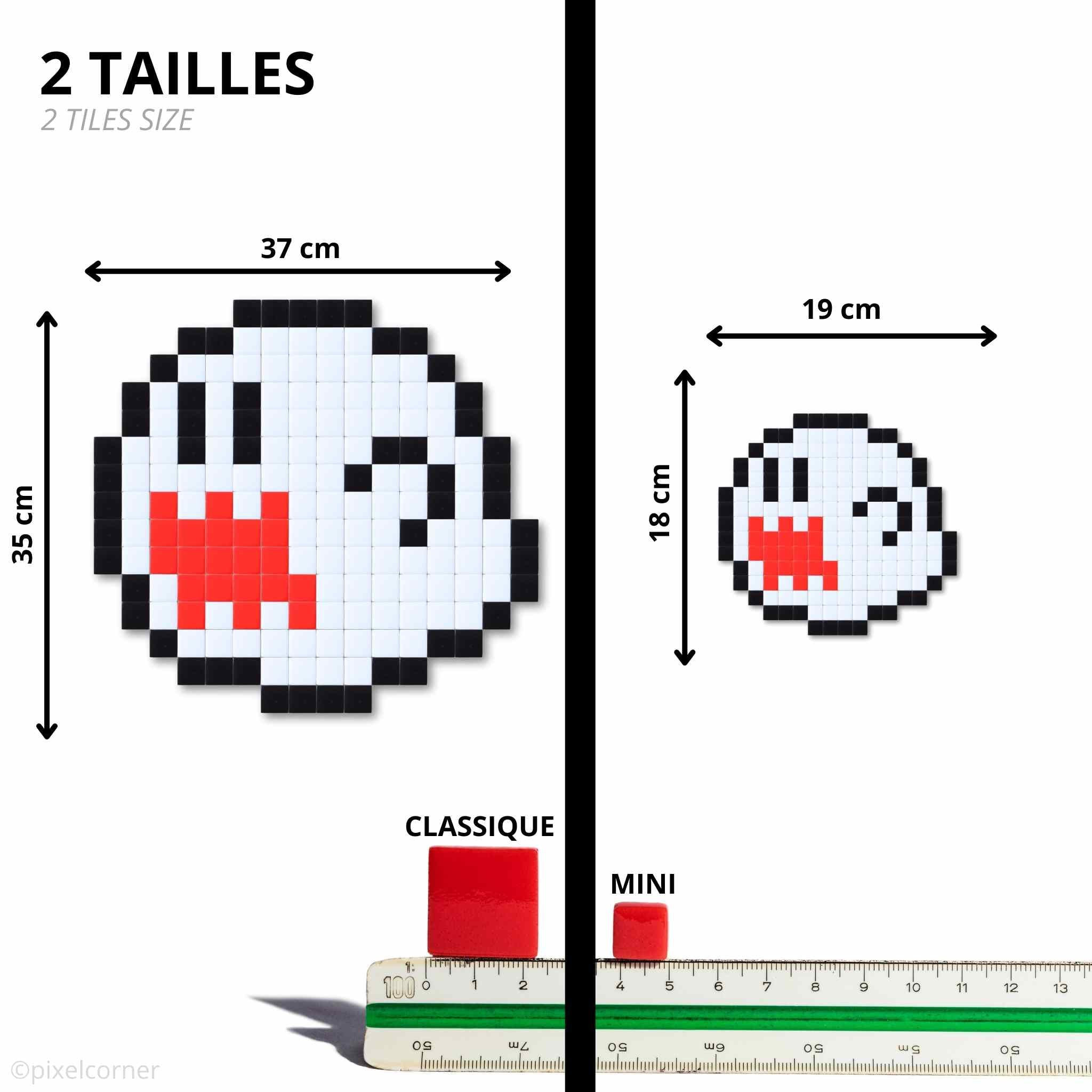 Pixel Art Kit "Pix-A-Boo" par Pixel Corner - Kits de loisirs créatifs