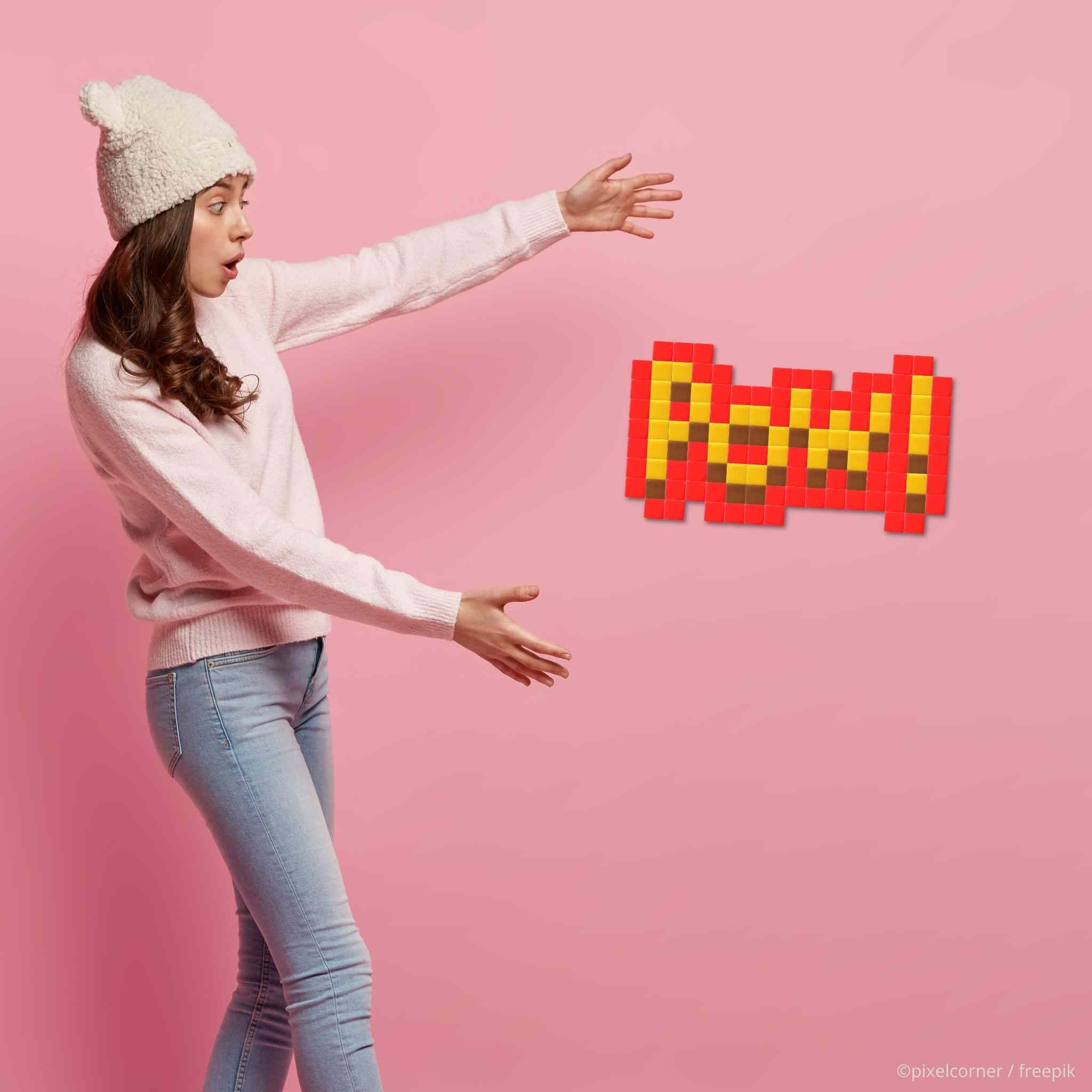 Pixel Art Kit "POW!" par Pixel Corner - Kits de loisirs créatifs