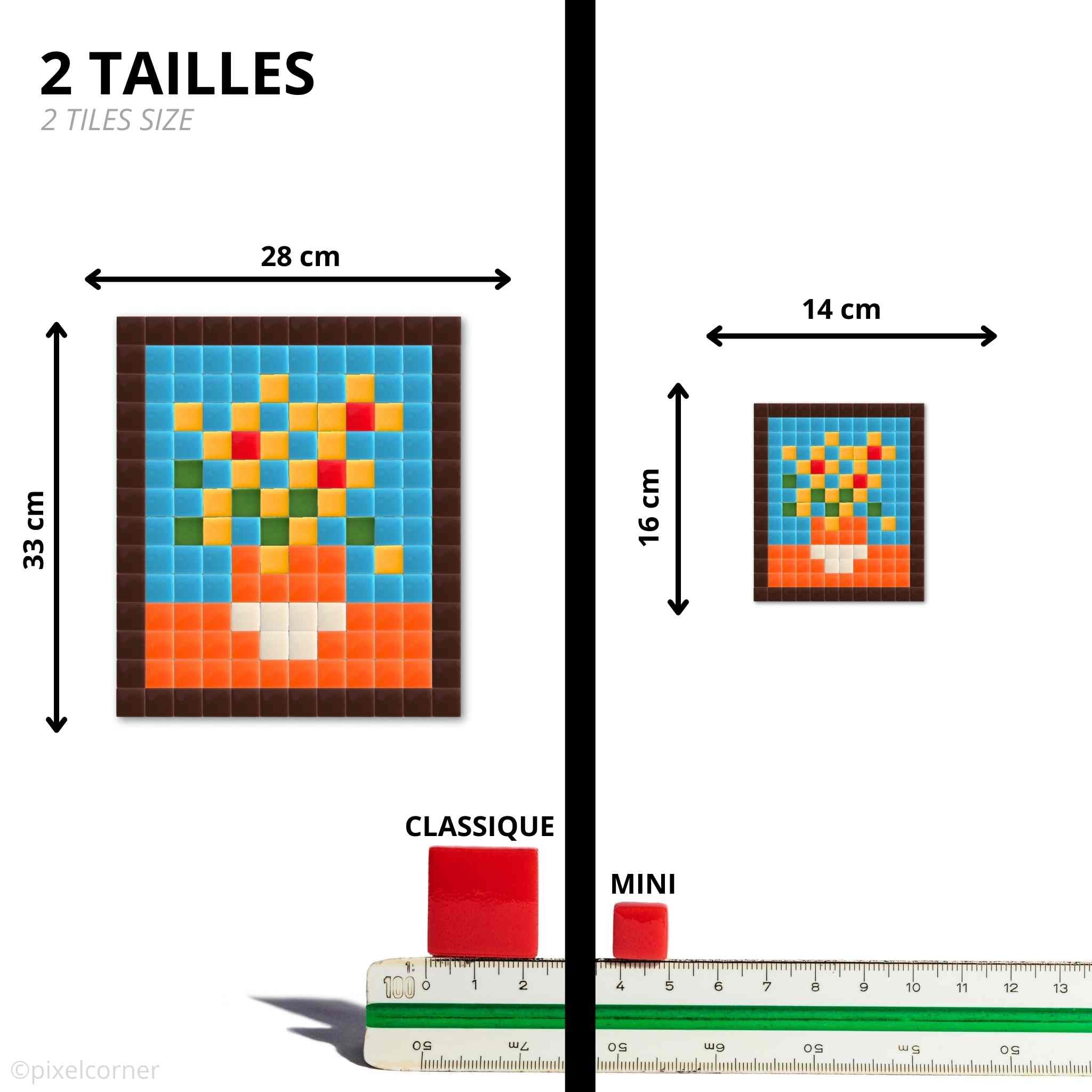 Pixel Art Kit "Sunflowers" par Pixel Corner - Kits de loisirs créatifs