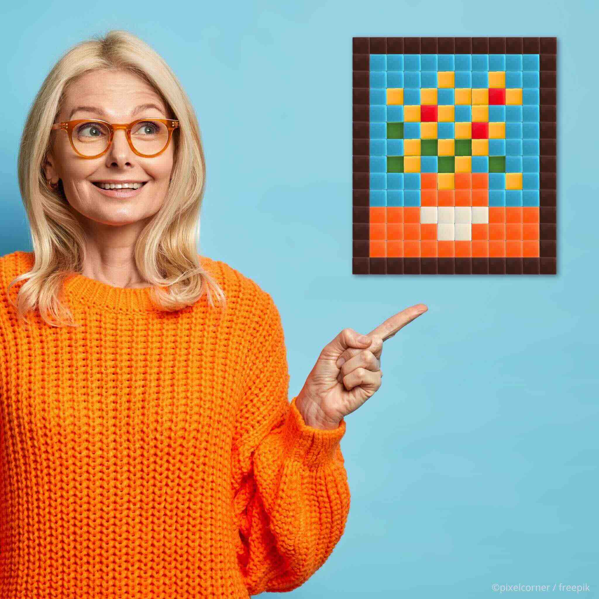 Pixel Art Kit "Sunflowers" par Pixel Corner - Kits de loisirs créatifs