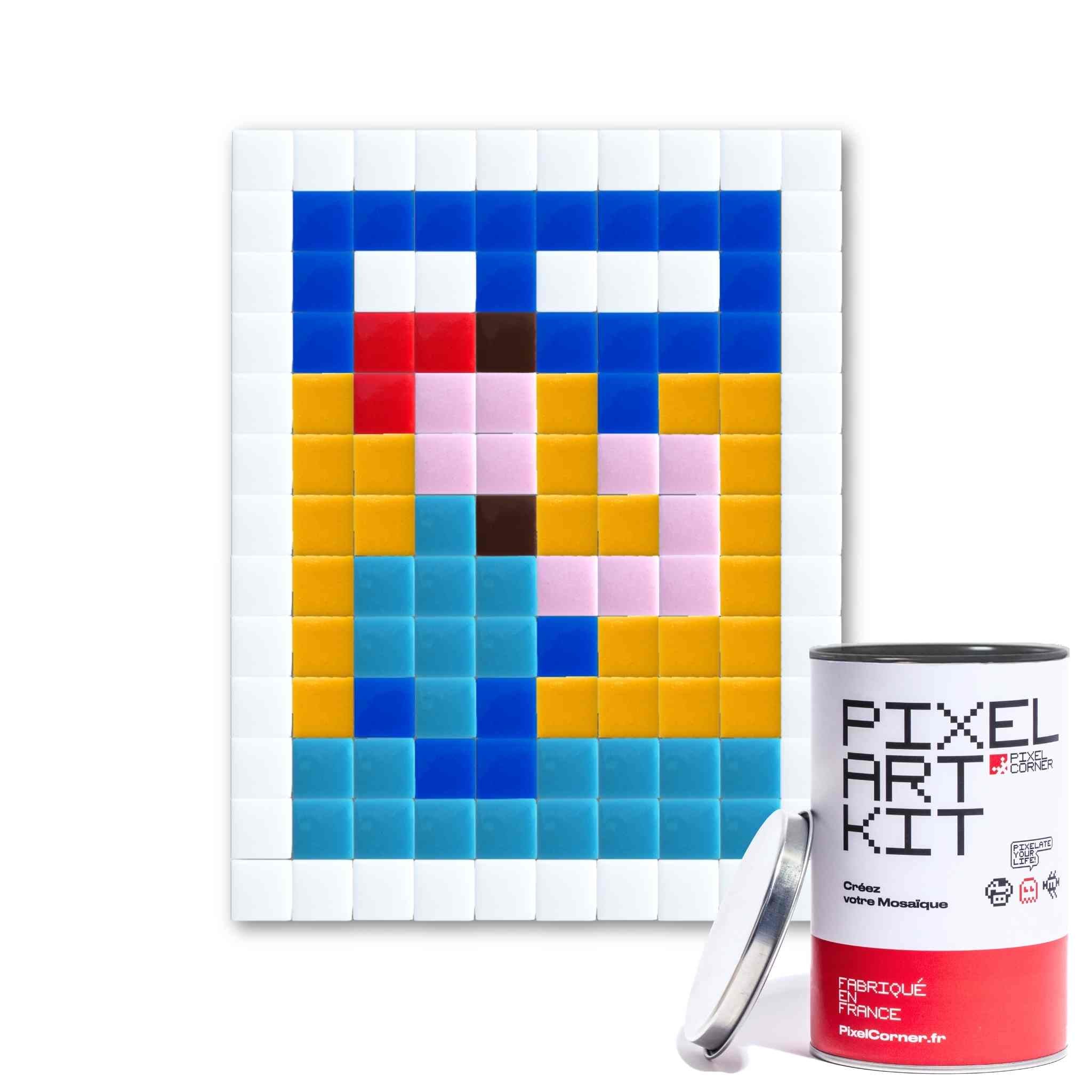 LE tableau We can do it avec une femme qui fait un bras en pixel art mosaïque diy kit de loisir creatif