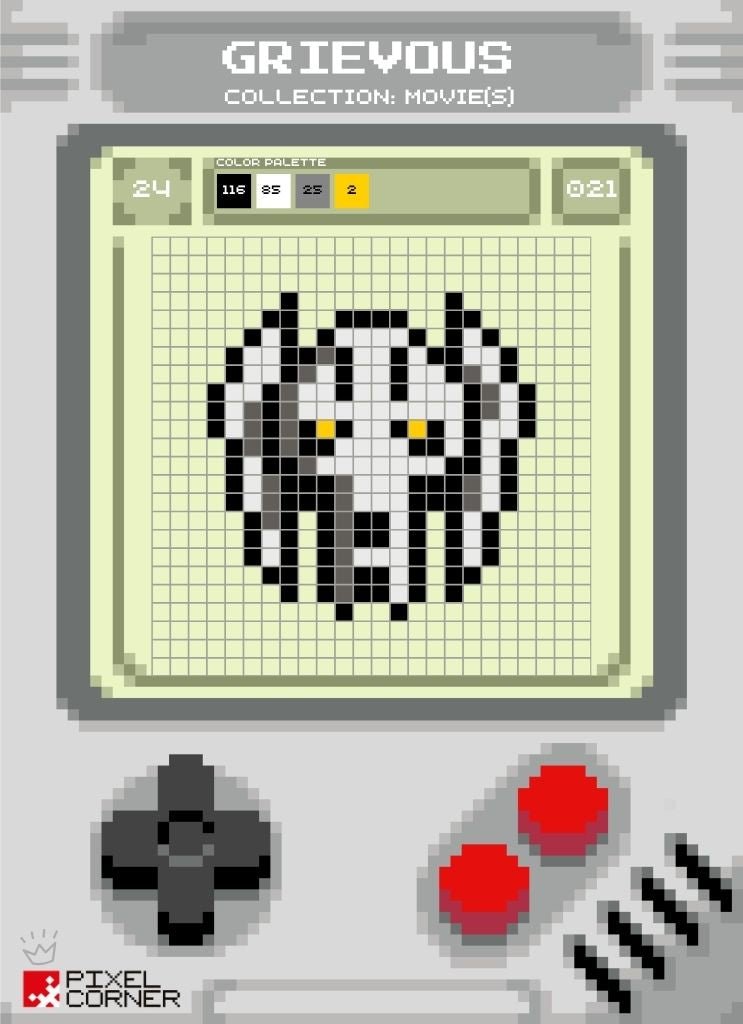 Le Général Grievous en Pixel Card à reproduire en DIY - Pixel Corner