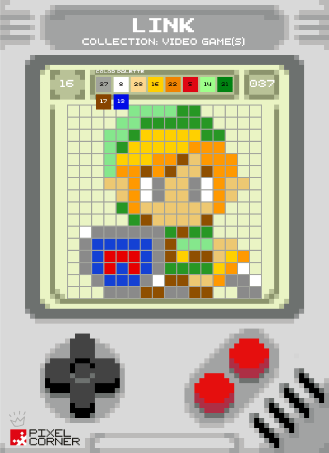 🗡️ Nouvelle Pixel Card Link – Le Héros de Zelda en Pixel Art Gratuit - Pixel Corner