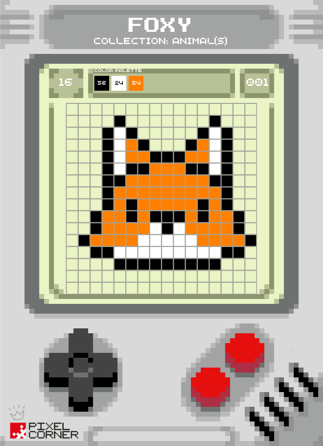 🦊 Nouvelle Pixel Card(s) – "Foxy" : un renard orange tout en pixels et en malice ! - Pixel Corner