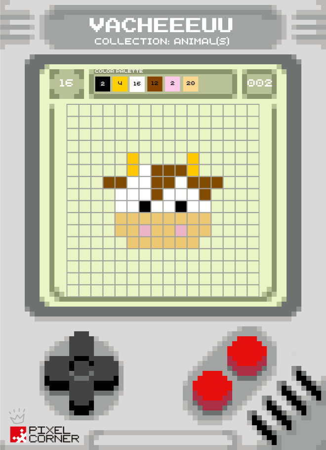 🐮 Nouvelle Pixel Card(s) – "Vacheeeuu" : une tête de vache minimaliste, drôle et facile à imprimer ! - Pixel Corner