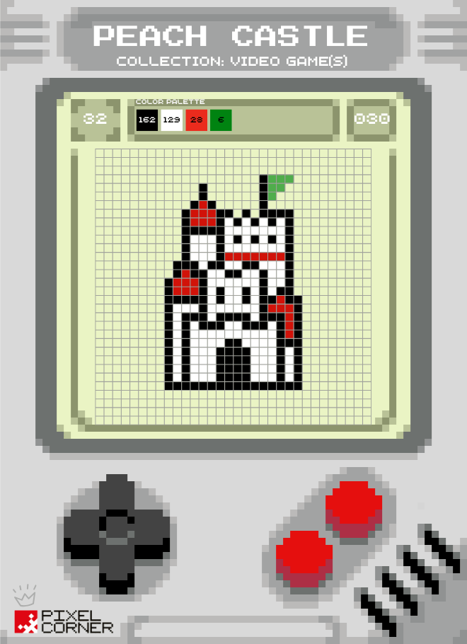 🏰 Peach Castle – Le château iconique de Mario en pixel art - Pixel Corner